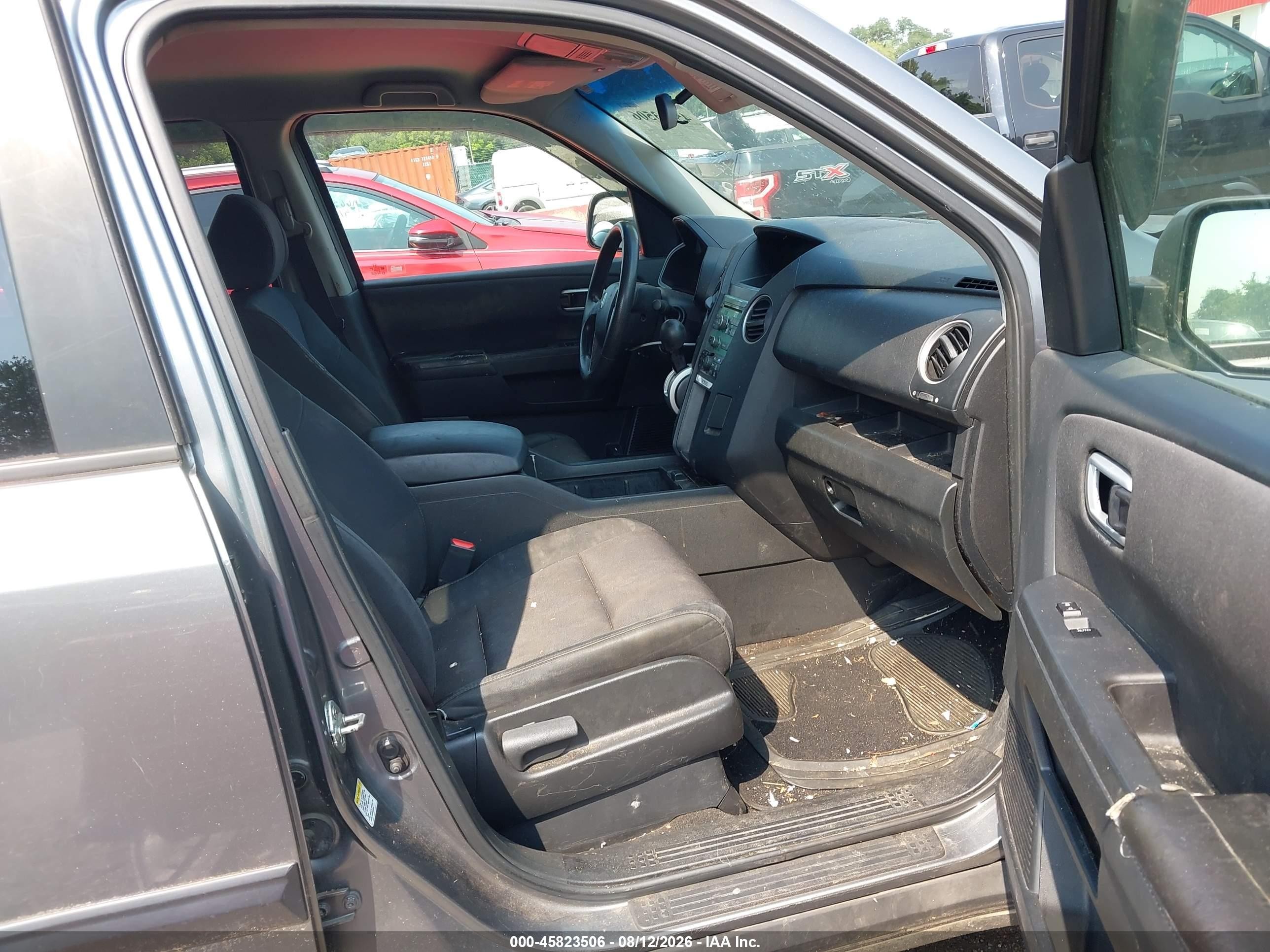 2009 Honda Pilot Lx Gray vin: 5FNYF48279B028732