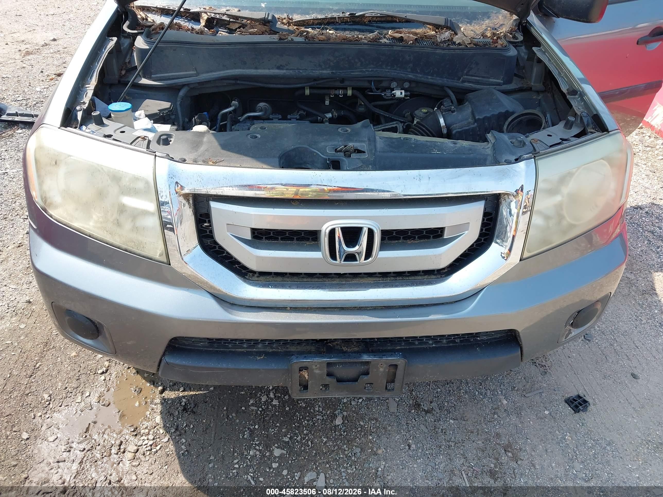 2009 Honda Pilot Lx Gray vin: 5FNYF48279B028732