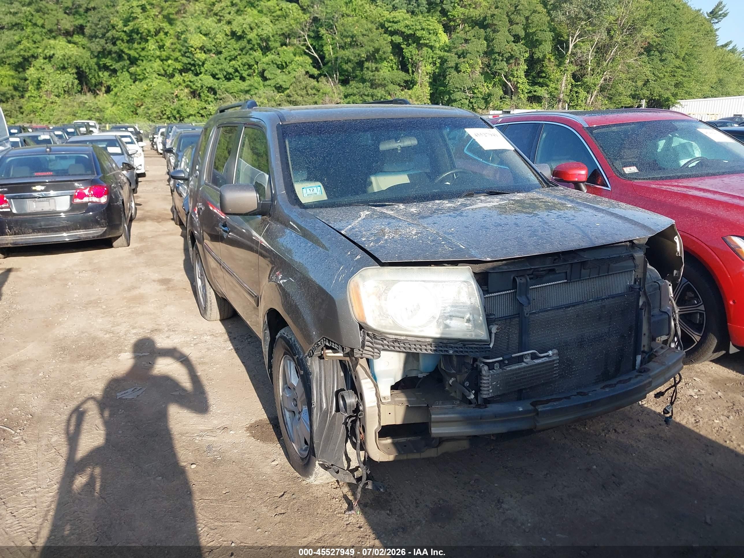 2009 Honda Pilot Ex Brown vin: 5FNYF48409B008940
