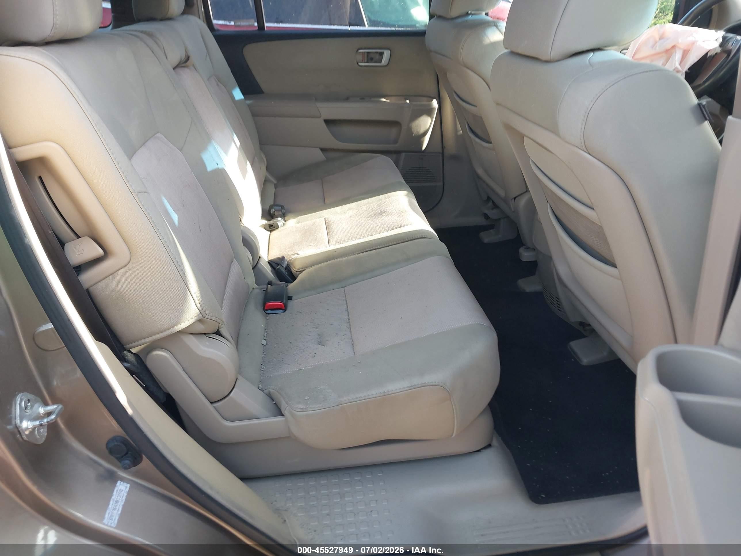 2009 Honda Pilot Ex Brown vin: 5FNYF48409B008940