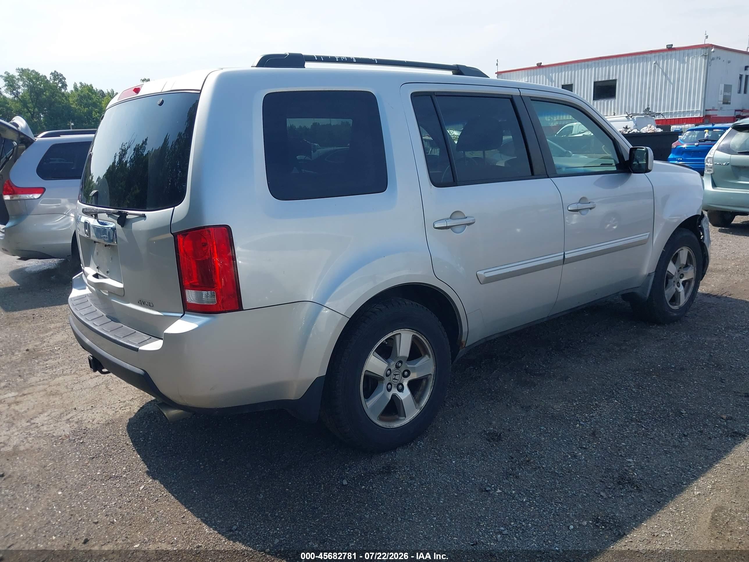 2009 Honda Pilot Ex Silver vin: 5FNYF48409B011529