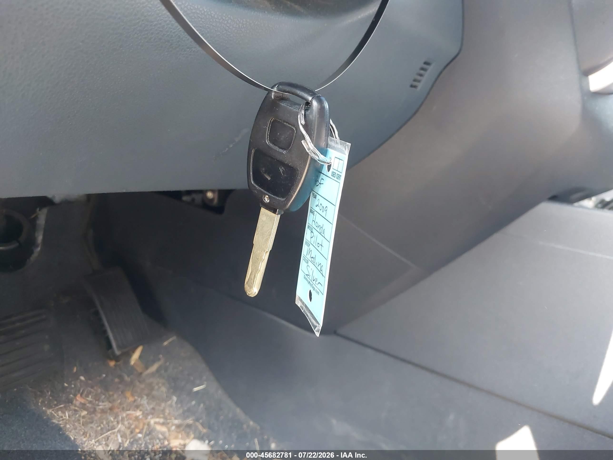 2009 Honda Pilot Ex Silver vin: 5FNYF48409B011529