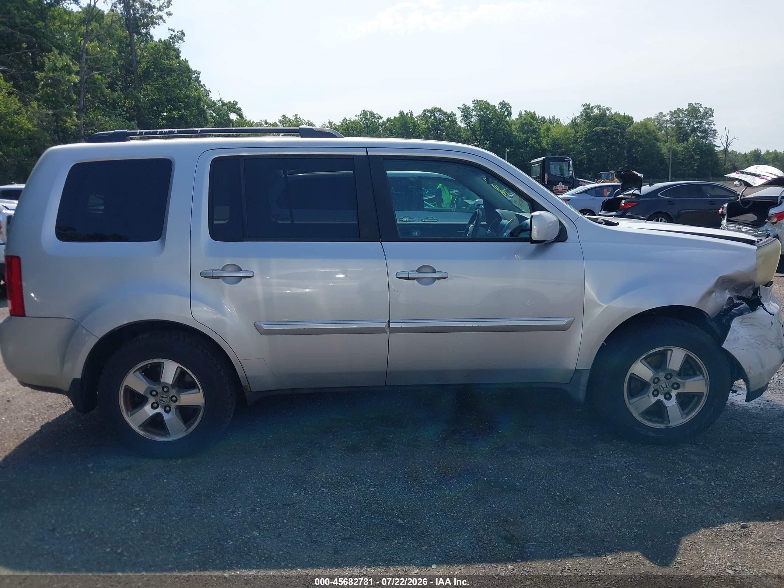 2009 Honda Pilot Ex Silver vin: 5FNYF48409B011529