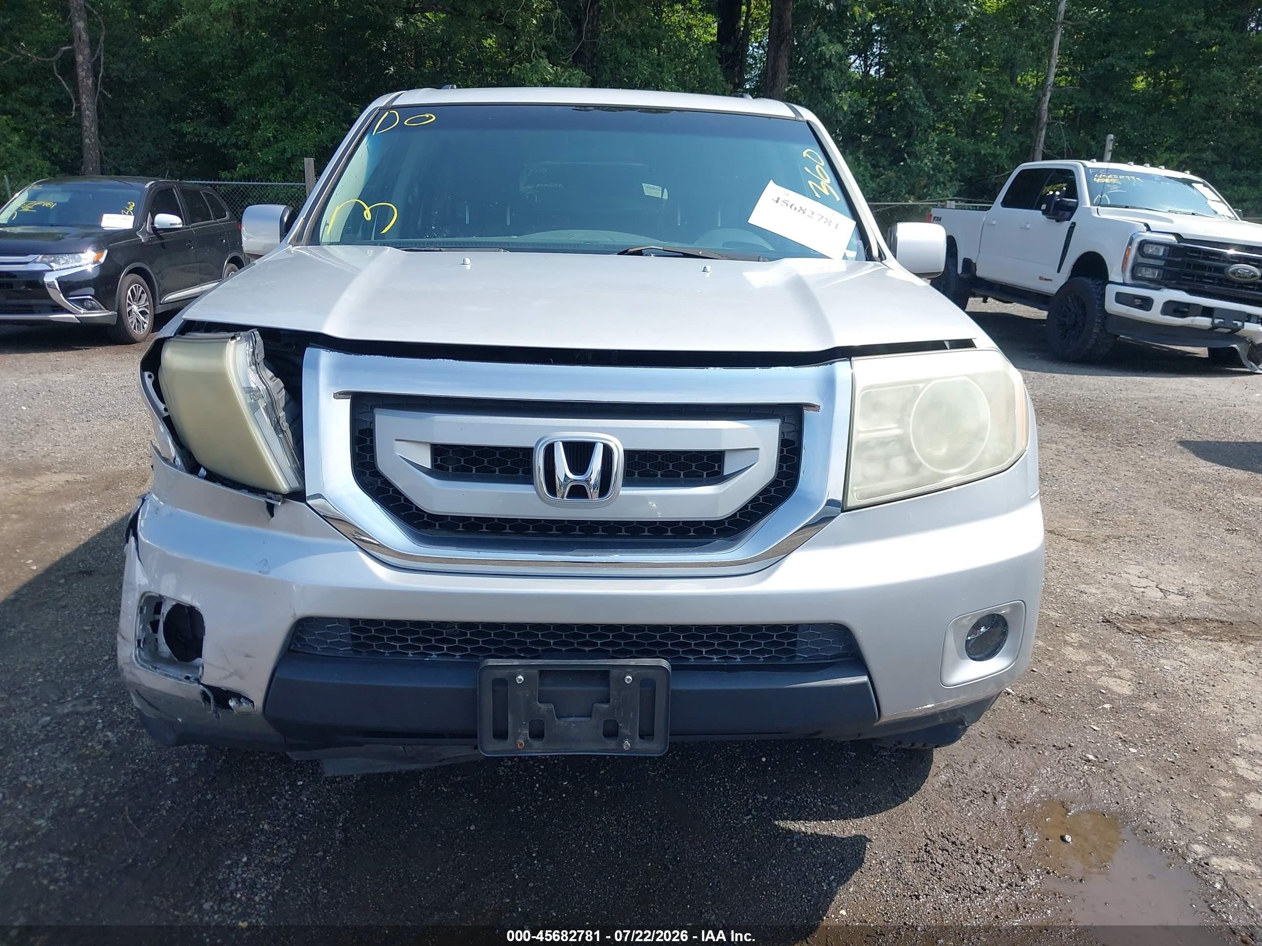 2009 Honda Pilot Ex Silver vin: 5FNYF48409B011529