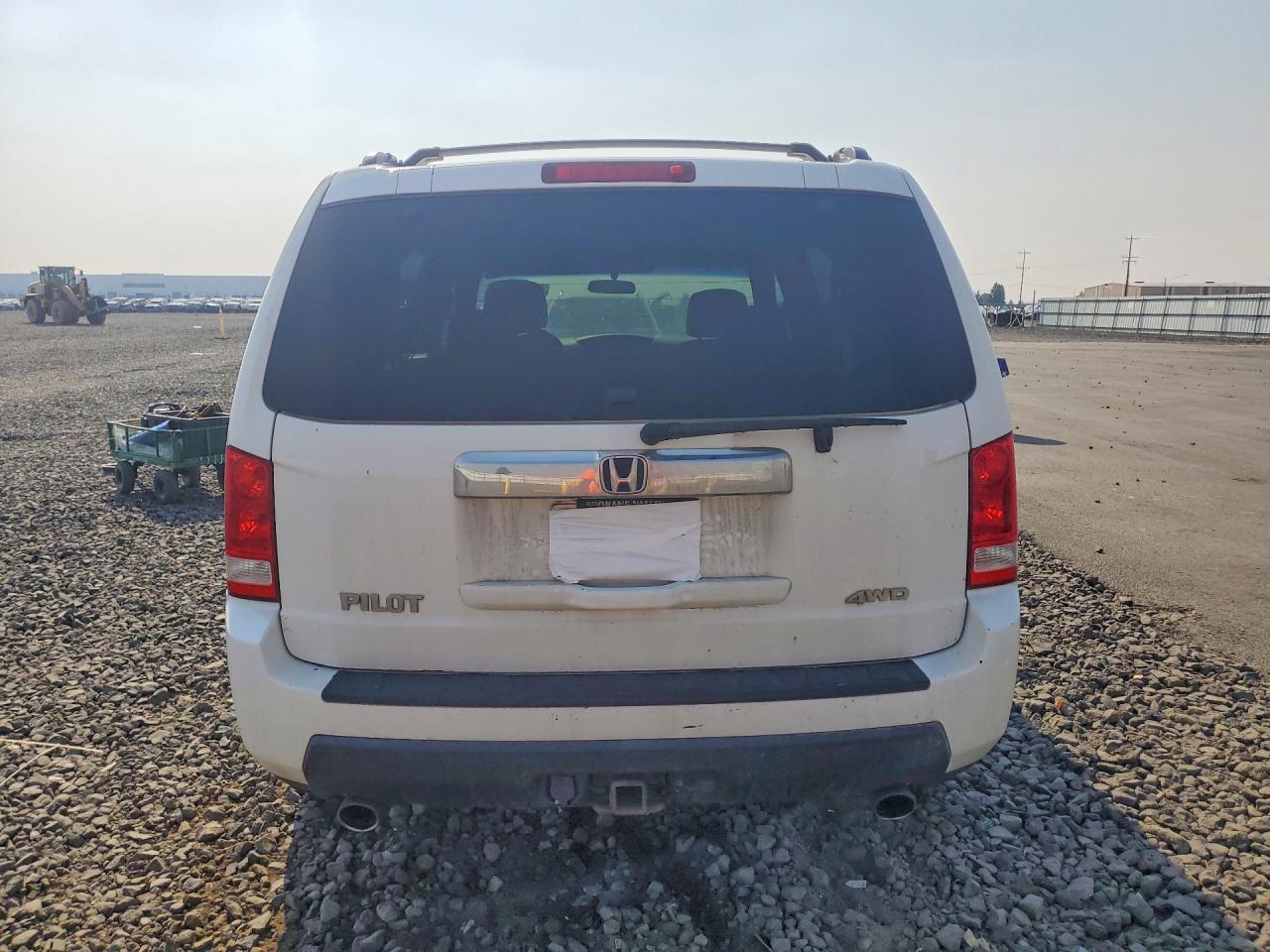 2009 Honda Pilot Ex White vin: 5FNYF48409B045647