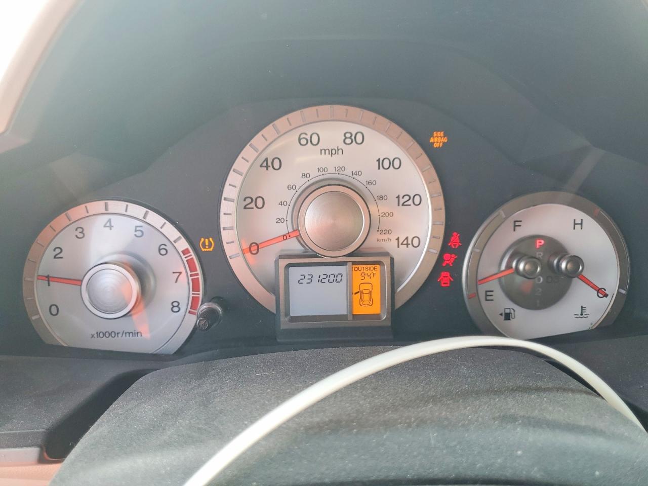 2009 Honda Pilot Ex White vin: 5FNYF48409B045647