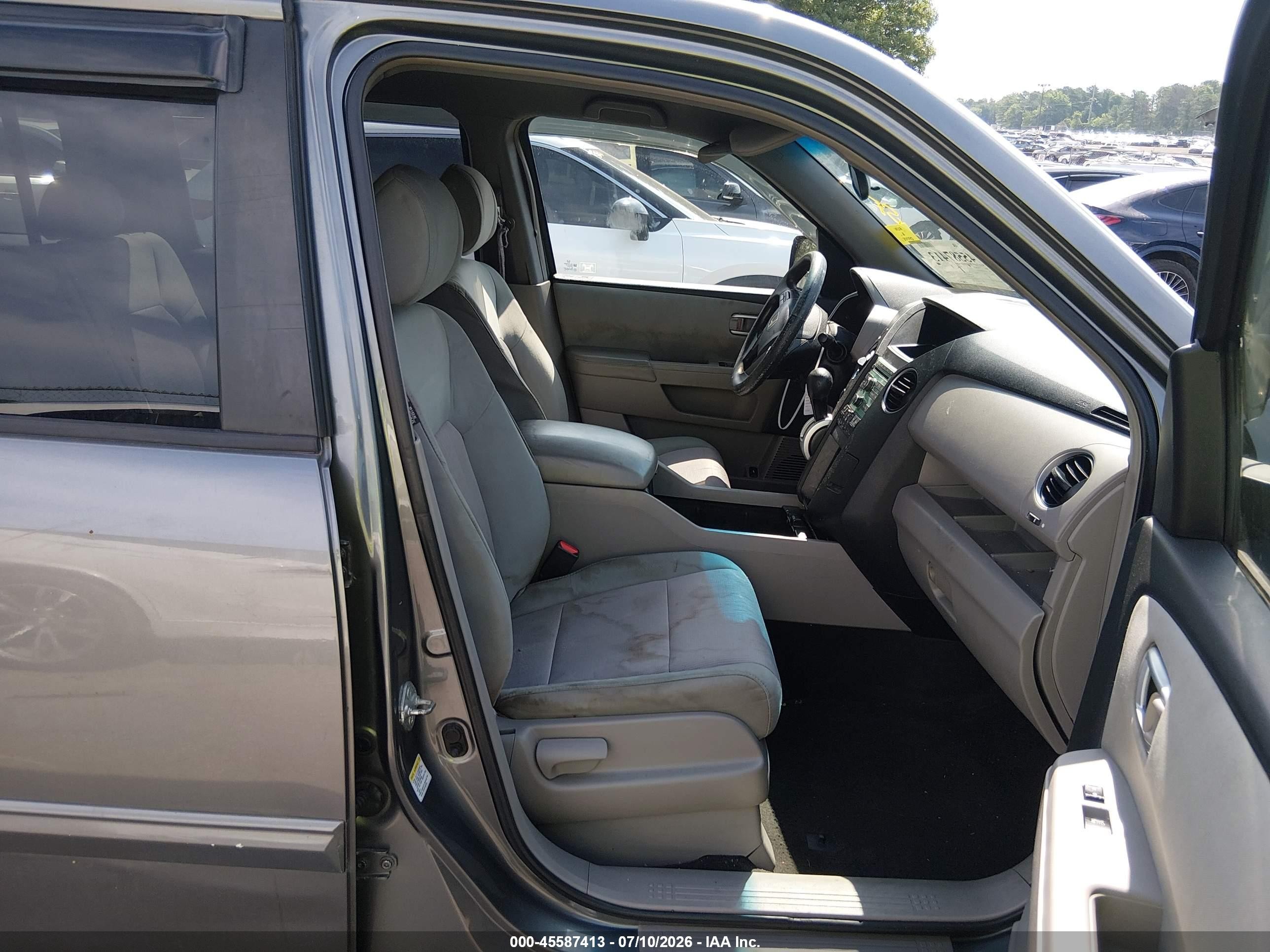 2009 Honda Pilot Ex Gray vin: 5FNYF48409B052212