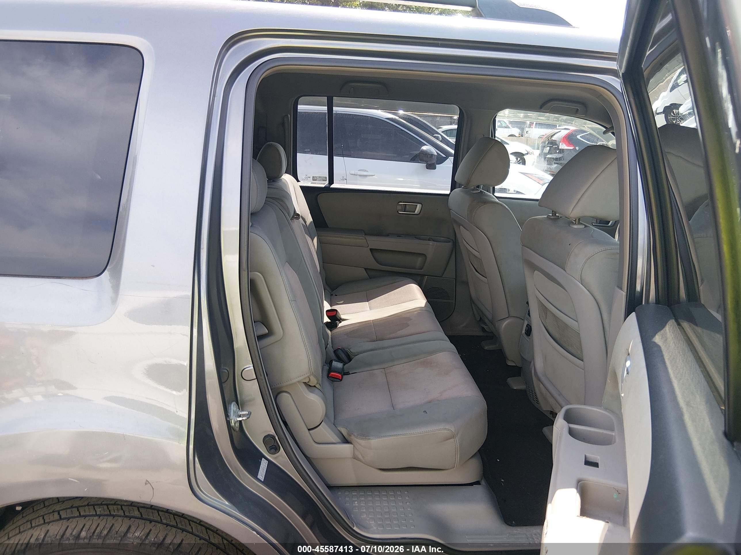 2009 Honda Pilot Ex Gray vin: 5FNYF48409B052212