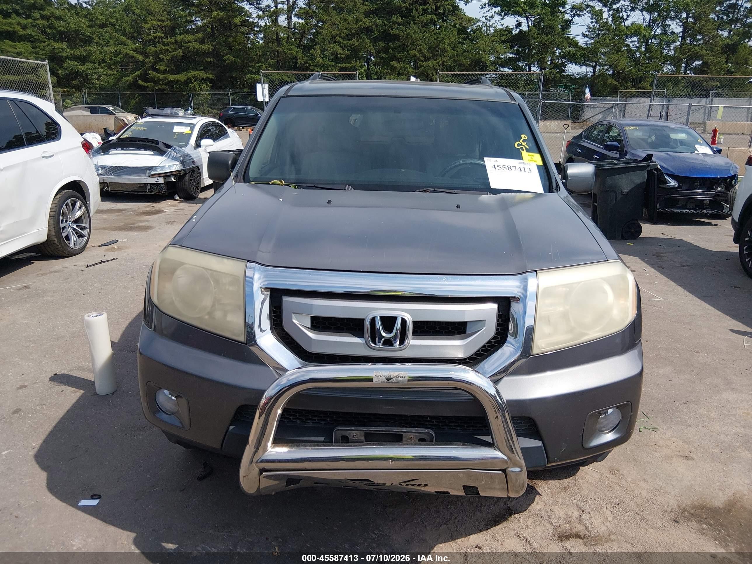 2009 Honda Pilot Ex Gray vin: 5FNYF48409B052212