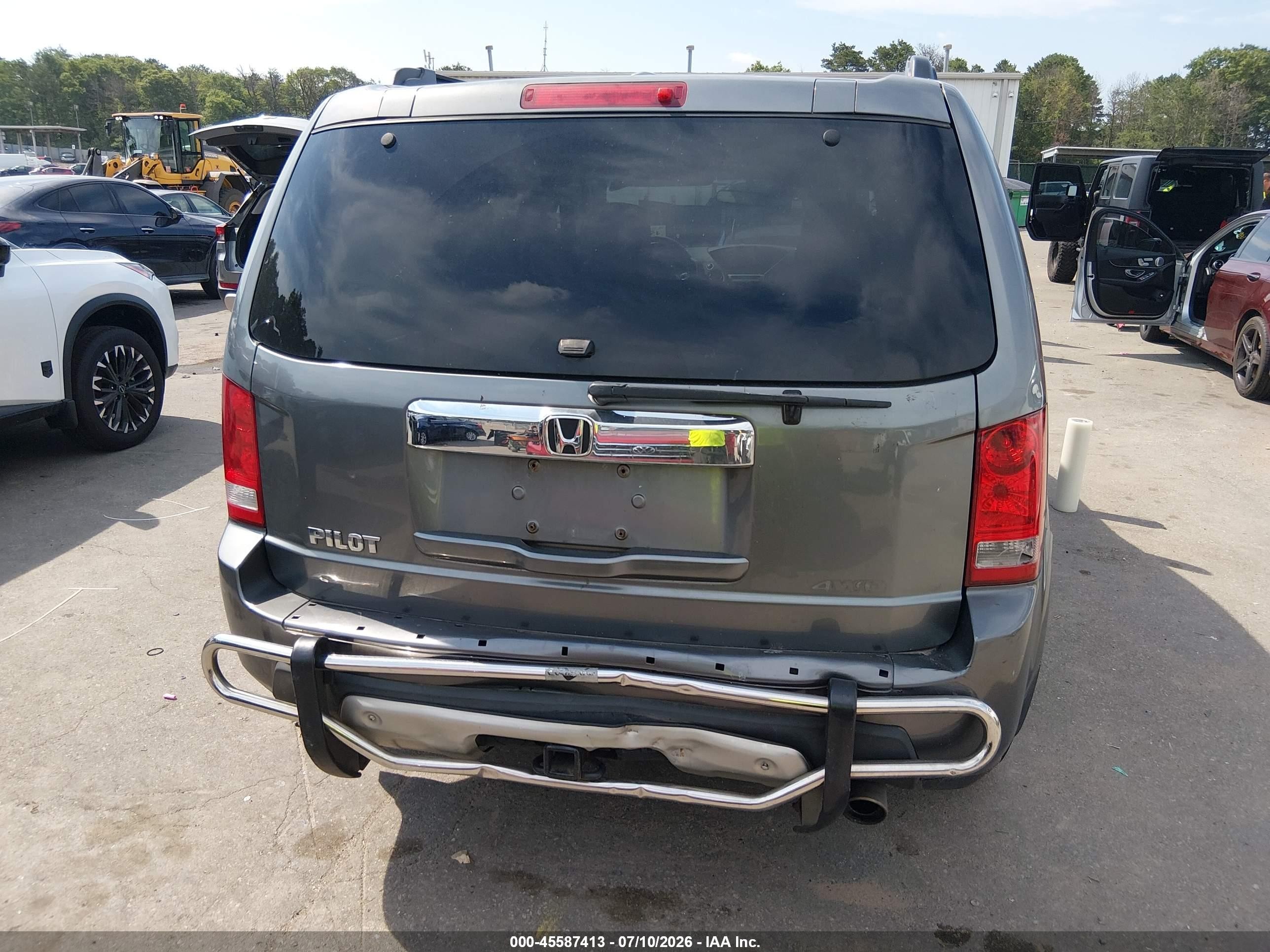 2009 Honda Pilot Ex Gray vin: 5FNYF48409B052212