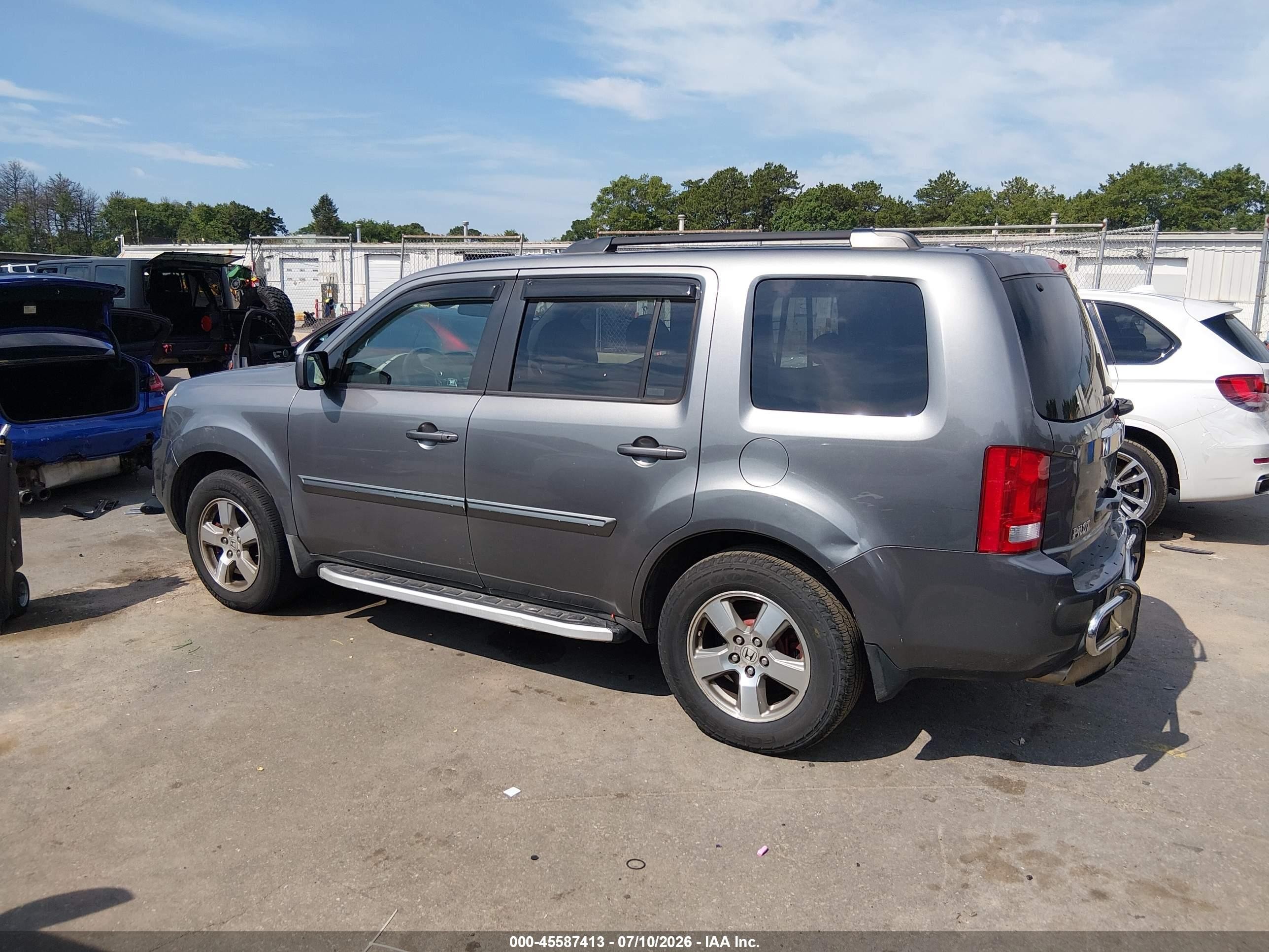 2009 Honda Pilot Ex Gray vin: 5FNYF48409B052212