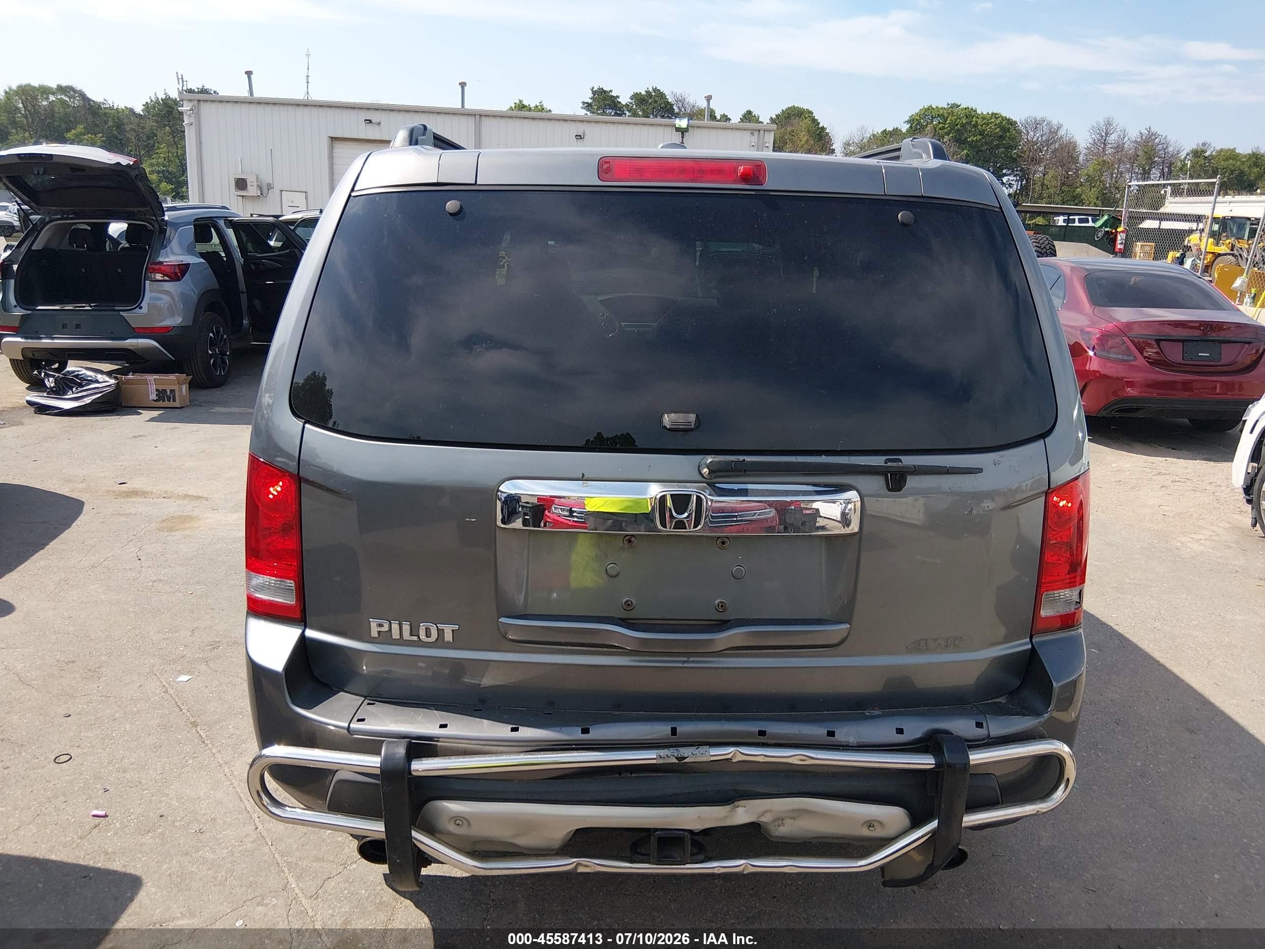 2009 Honda Pilot Ex Gray vin: 5FNYF48409B052212
