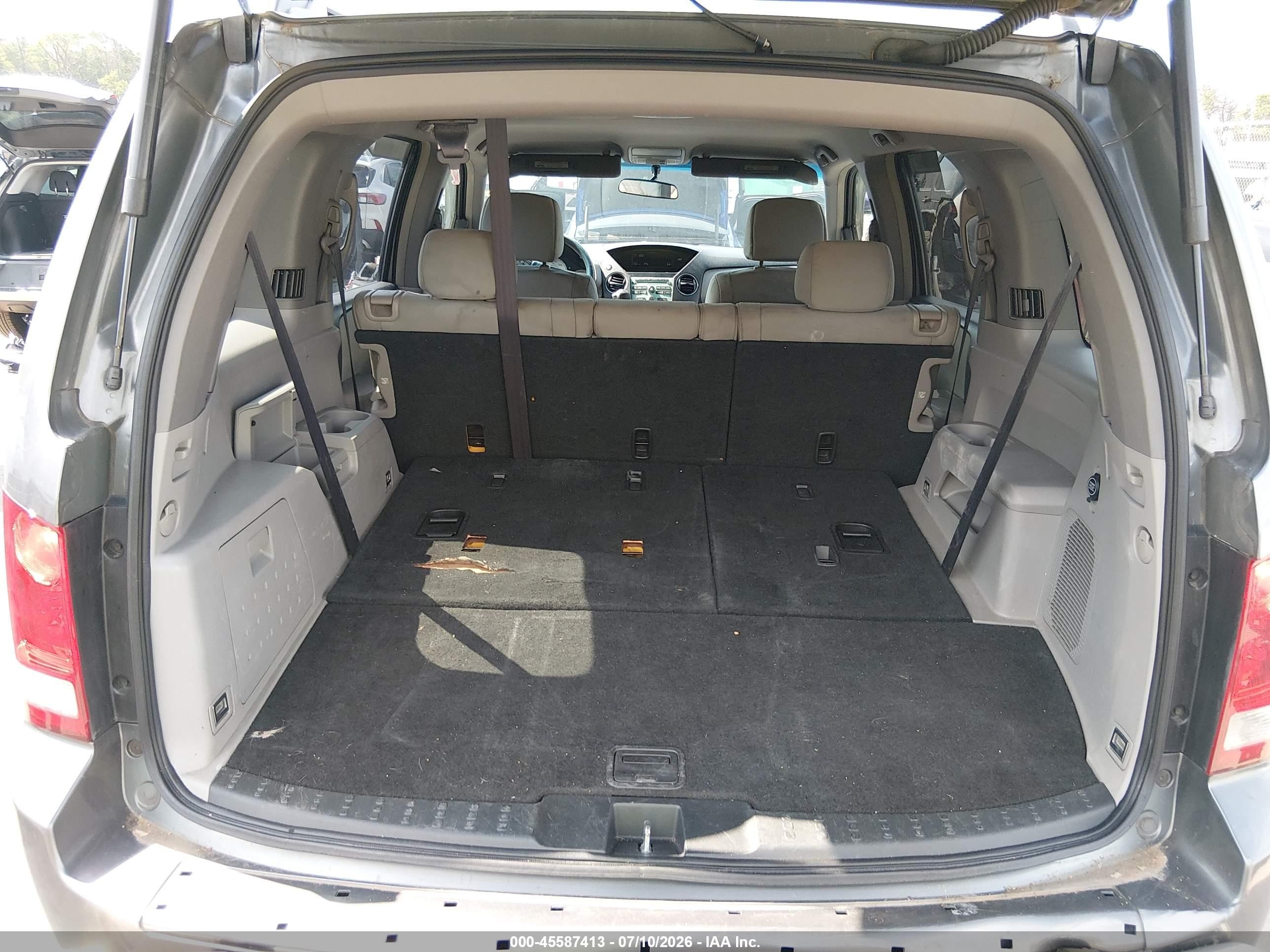 2009 Honda Pilot Ex Gray vin: 5FNYF48409B052212