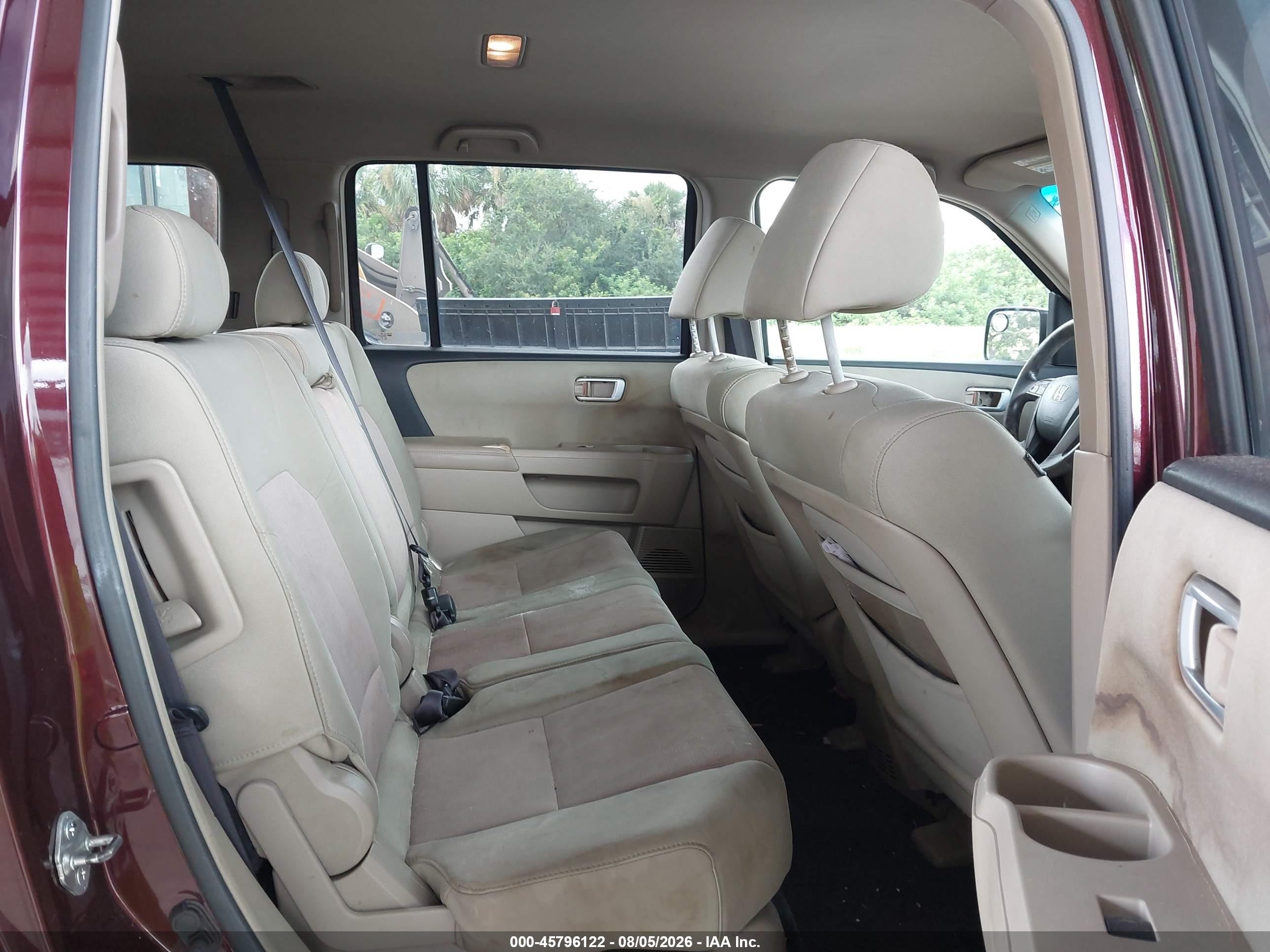 2009 Honda Pilot Ex Темно-бордовый vin: 5FNYF48419B010552