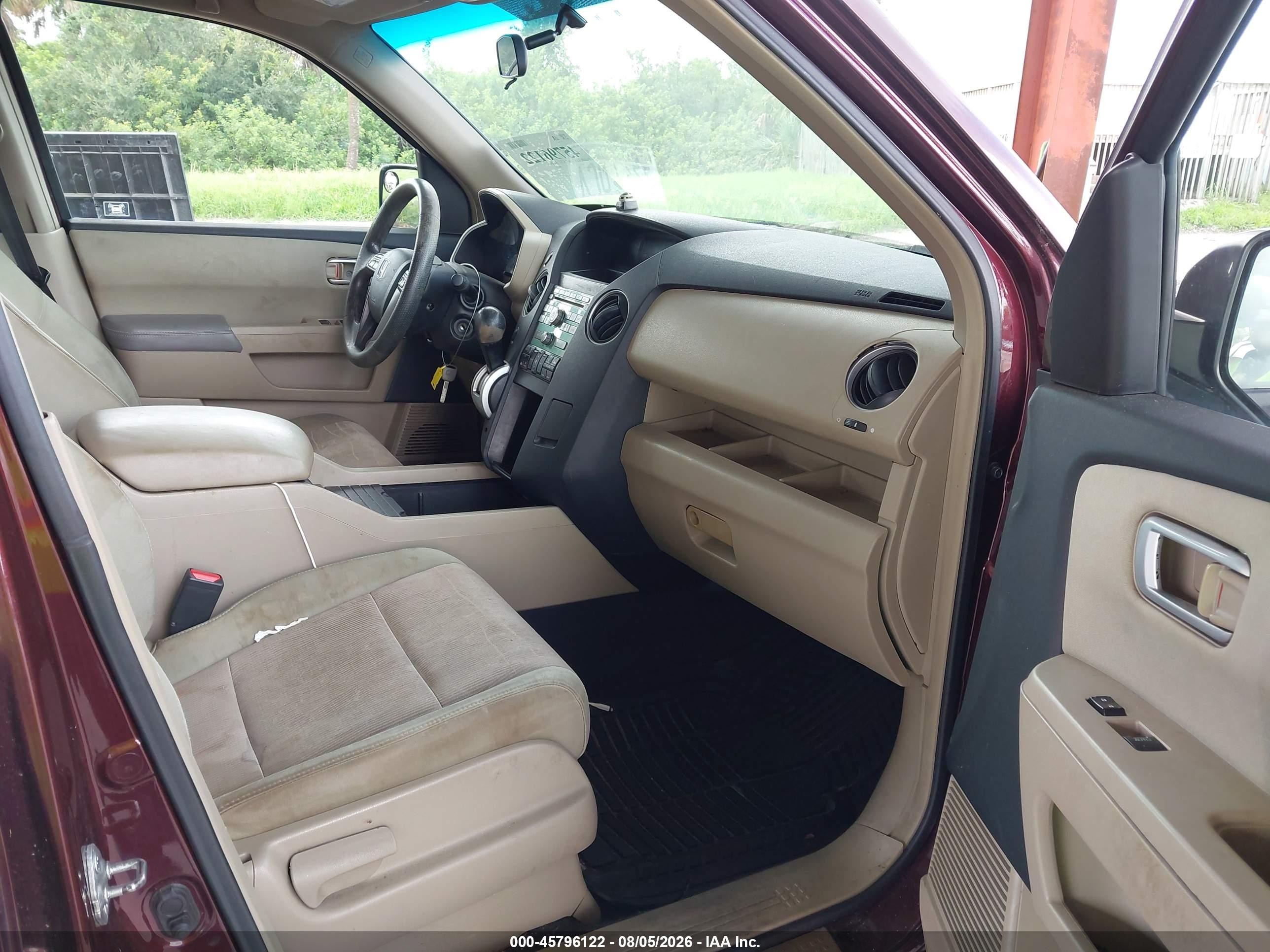 2009 Honda Pilot Ex Темно-бордовый vin: 5FNYF48419B010552