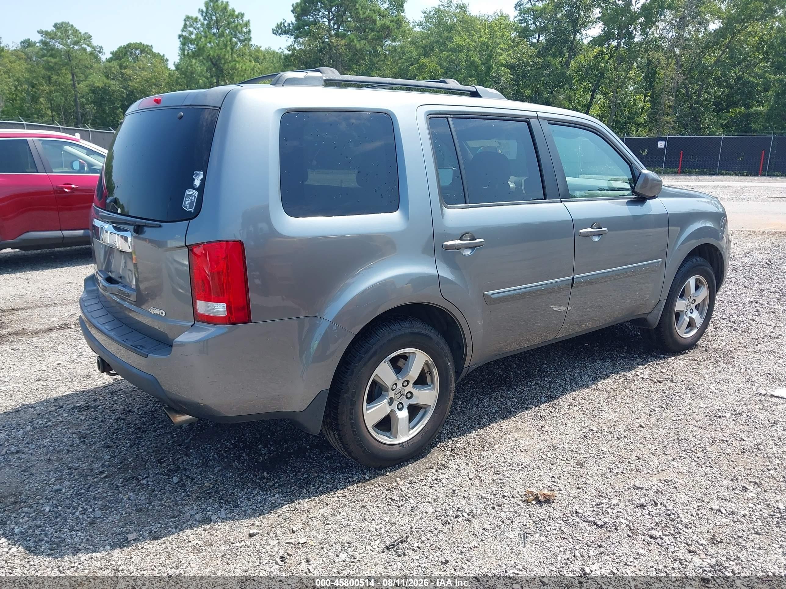 2009 Honda Pilot Ex Gray vin: 5FNYF48419B055443