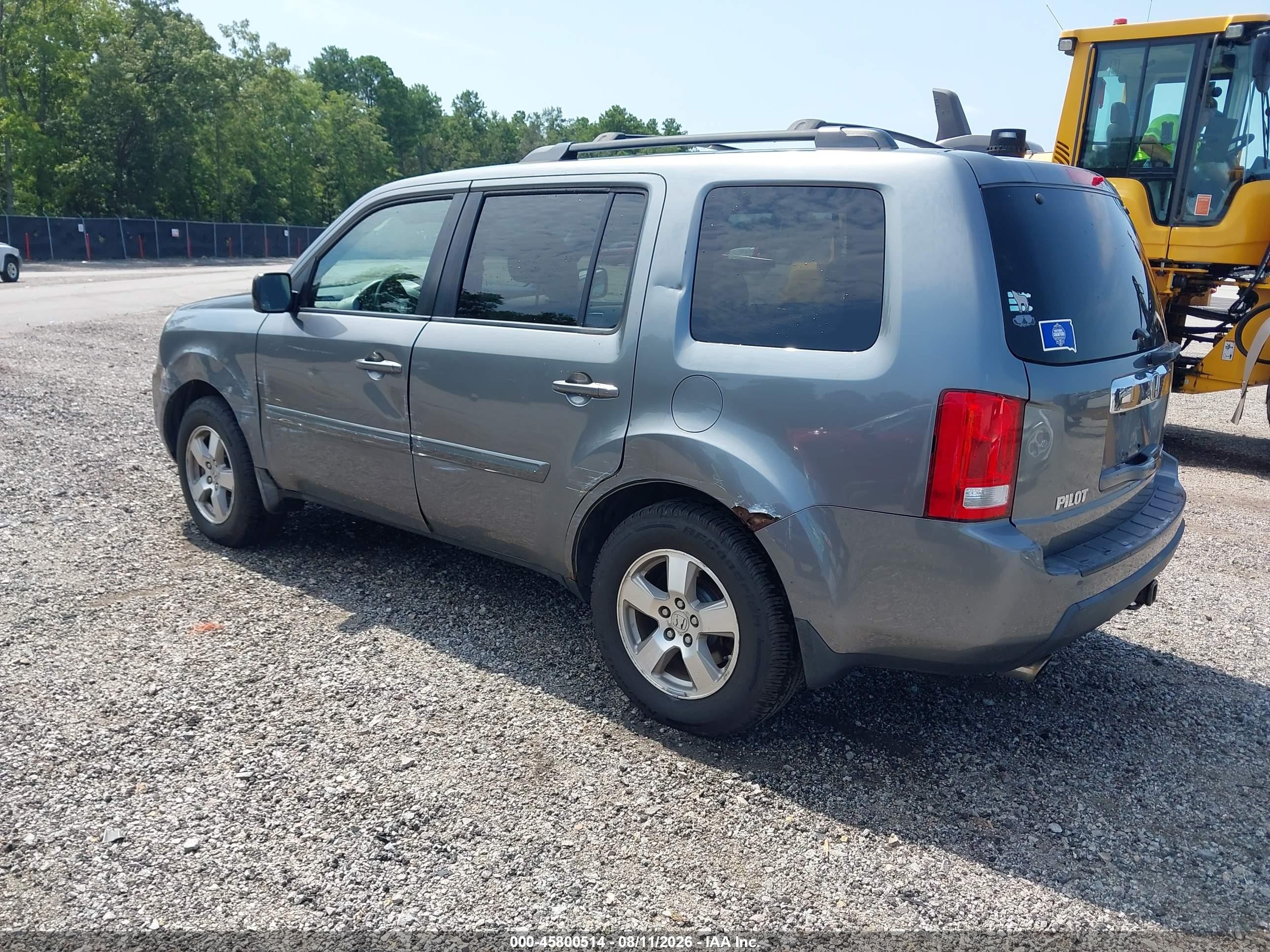 2009 Honda Pilot Ex Gray vin: 5FNYF48419B055443