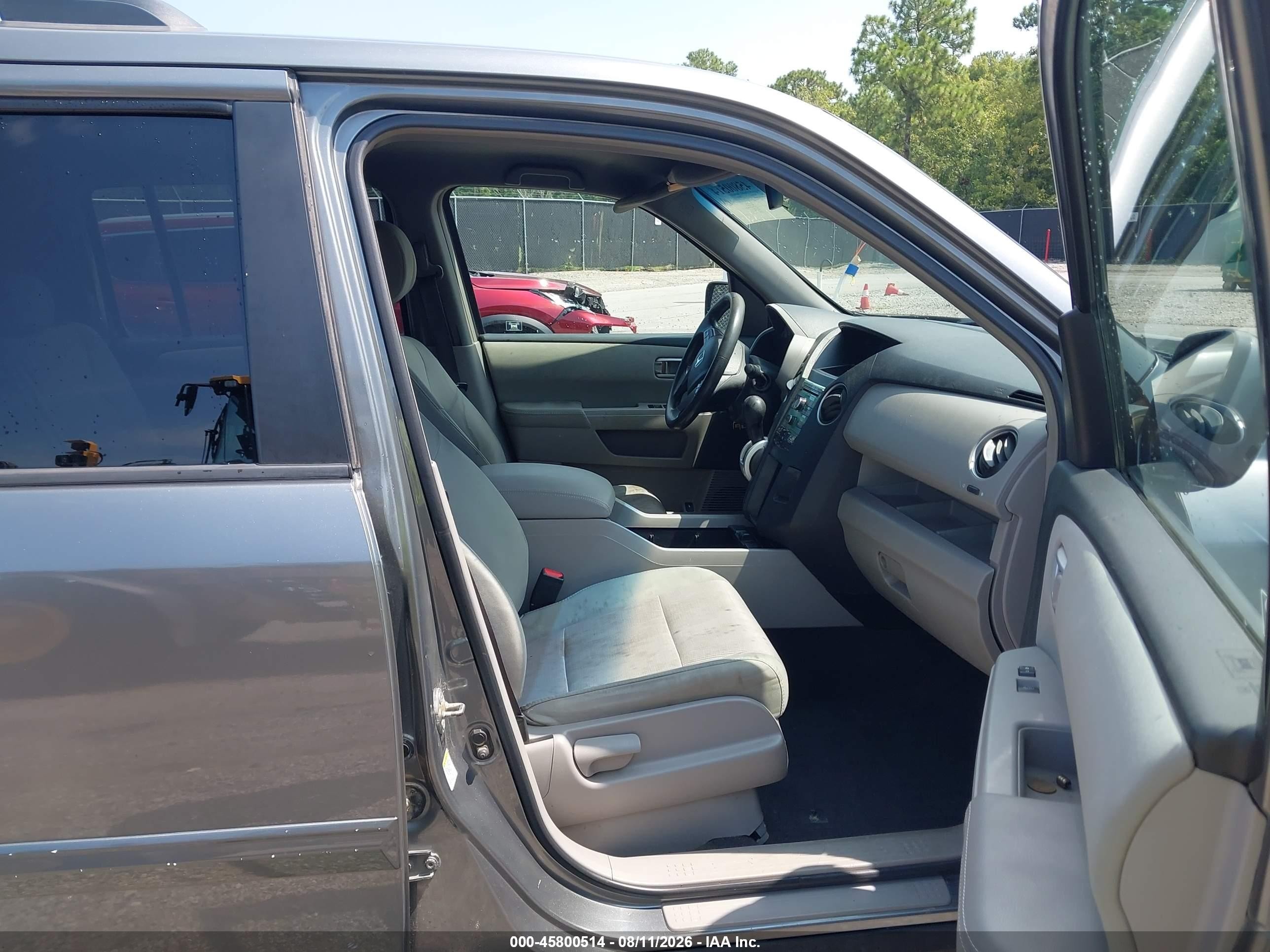 2009 Honda Pilot Ex Gray vin: 5FNYF48419B055443