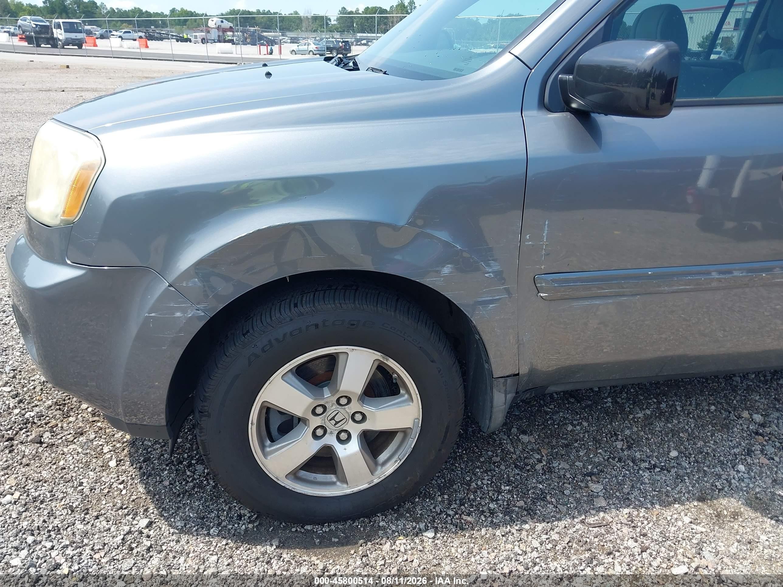 2009 Honda Pilot Ex Gray vin: 5FNYF48419B055443