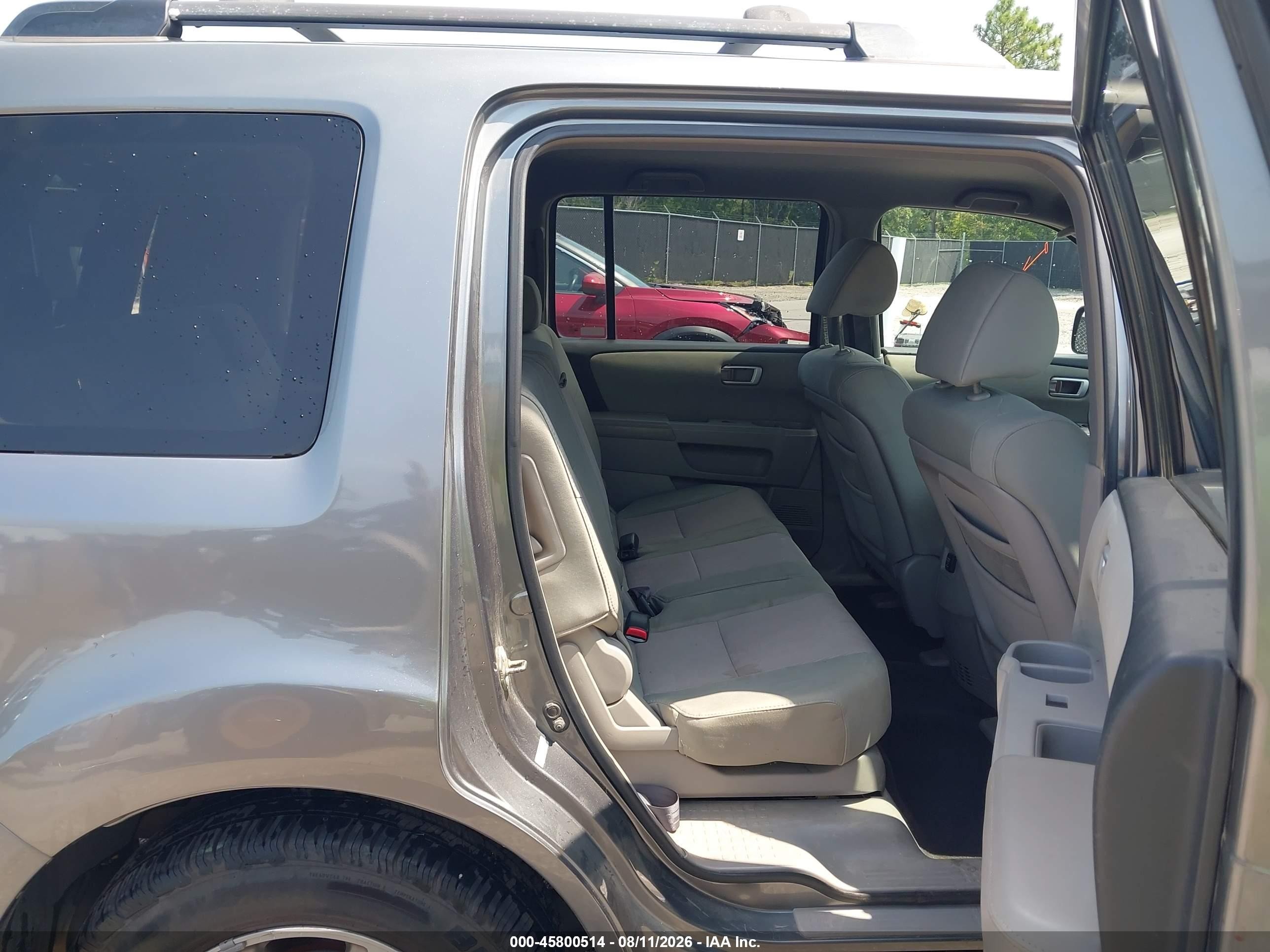 2009 Honda Pilot Ex Gray vin: 5FNYF48419B055443