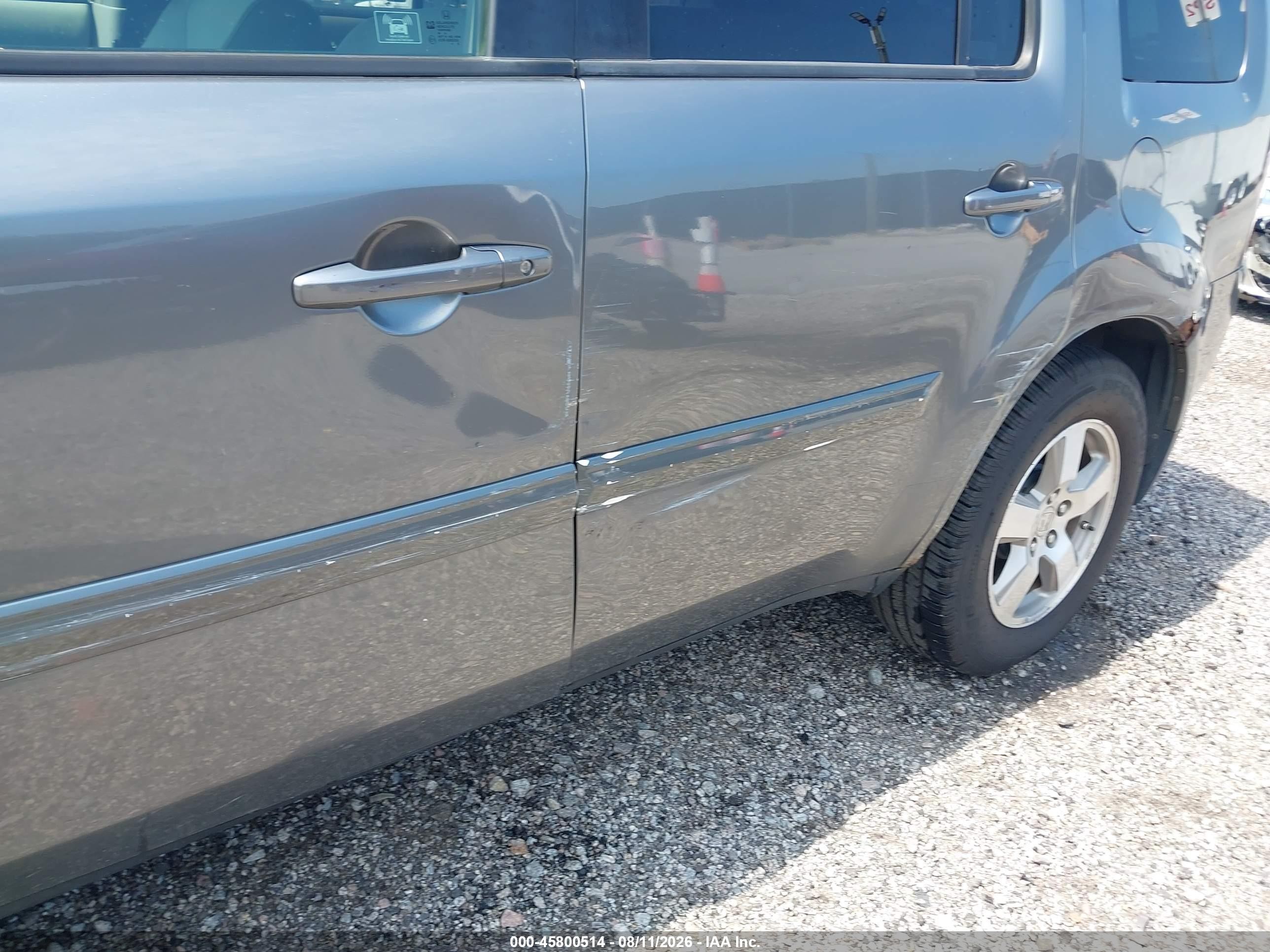2009 Honda Pilot Ex Gray vin: 5FNYF48419B055443