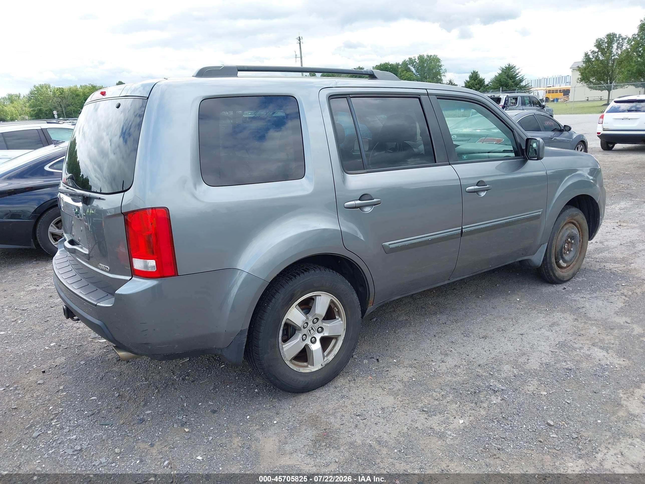 2009 Honda Pilot Ex Gray vin: 5FNYF48429B056150