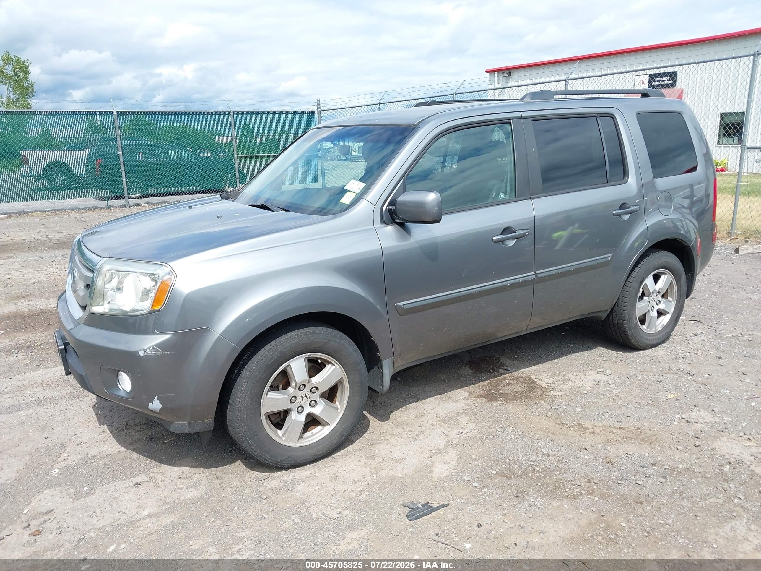 2009 Honda Pilot Ex Gray vin: 5FNYF48429B056150