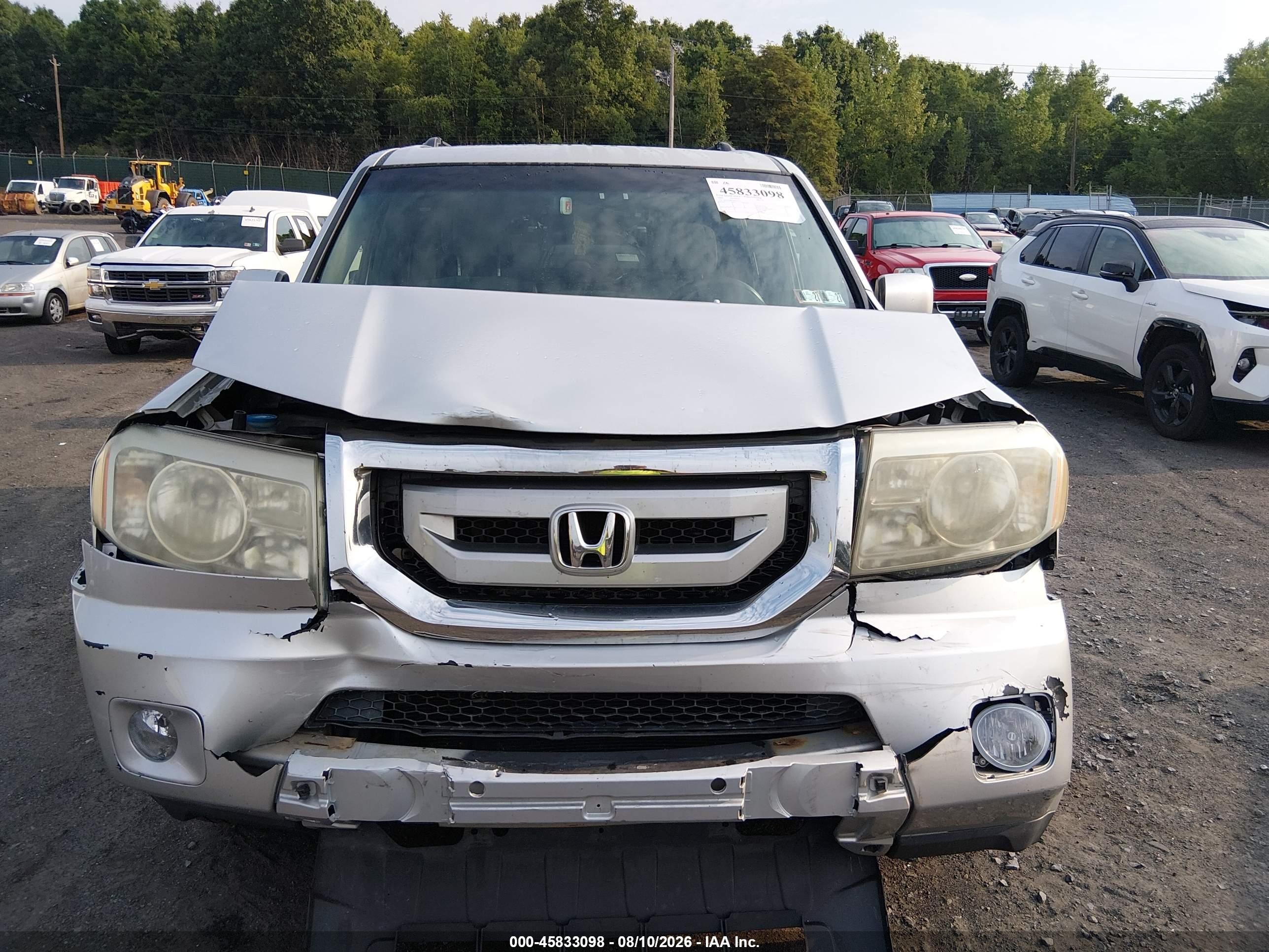 2009 Honda Pilot Ex Silver vin: 5FNYF48439B026834