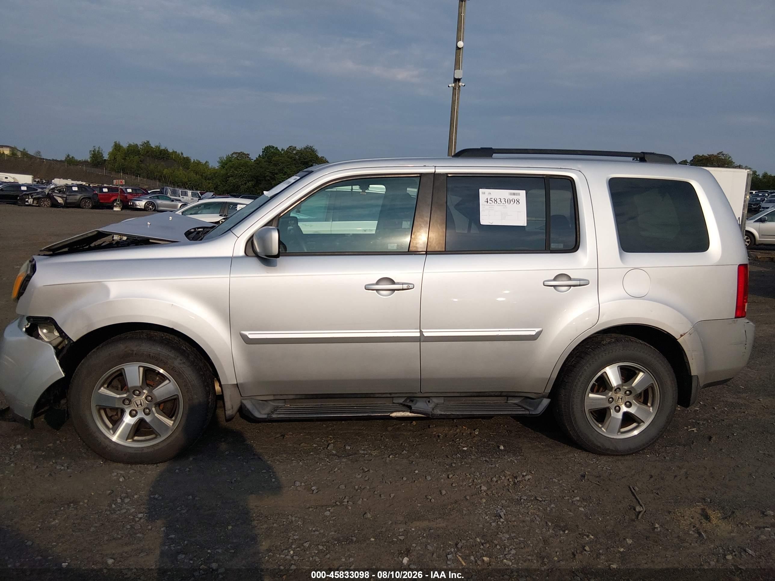 2009 Honda Pilot Ex Silver vin: 5FNYF48439B026834