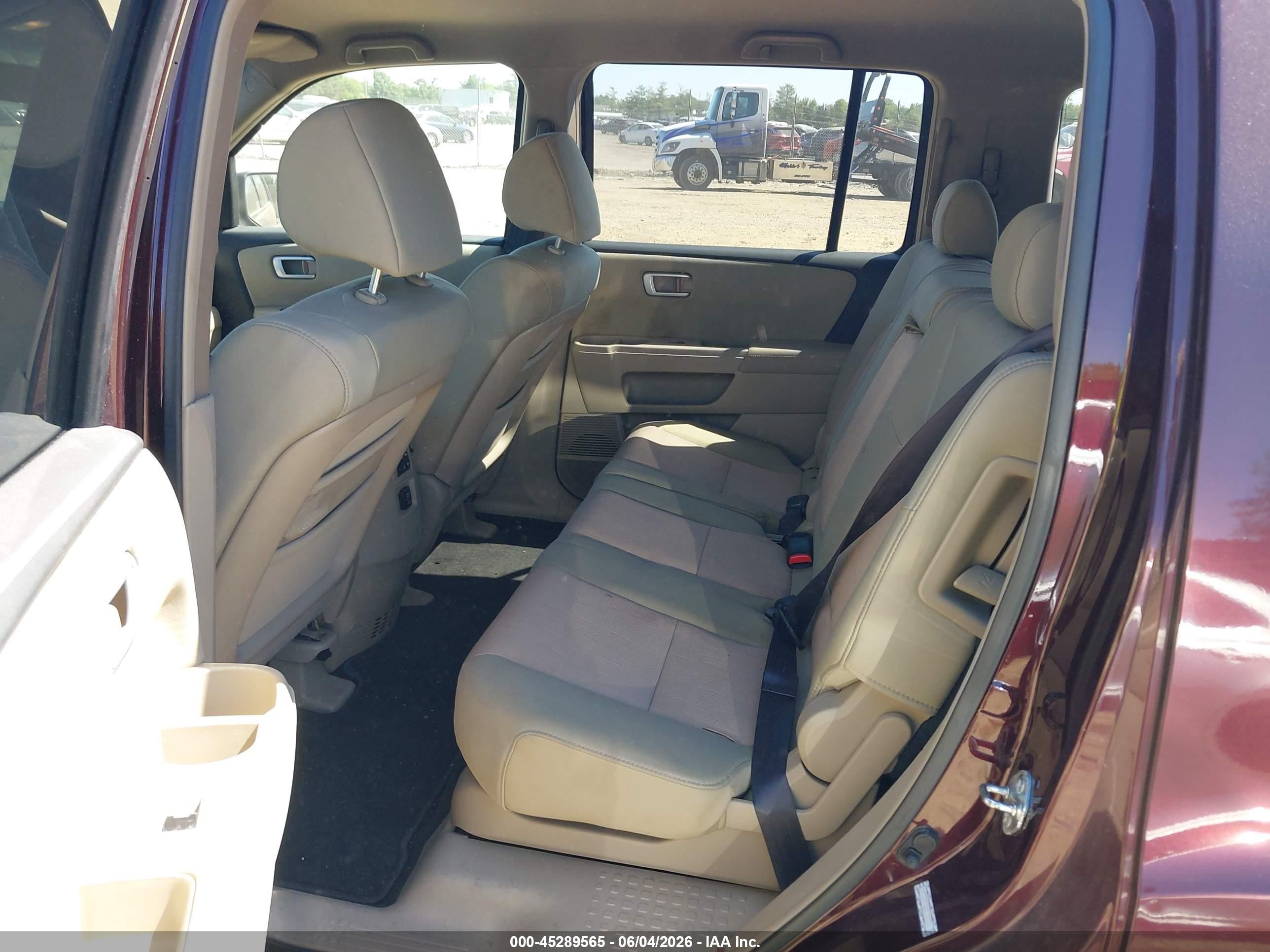 2009 Honda Pilot Ex Purple vin: 5FNYF48439B047716