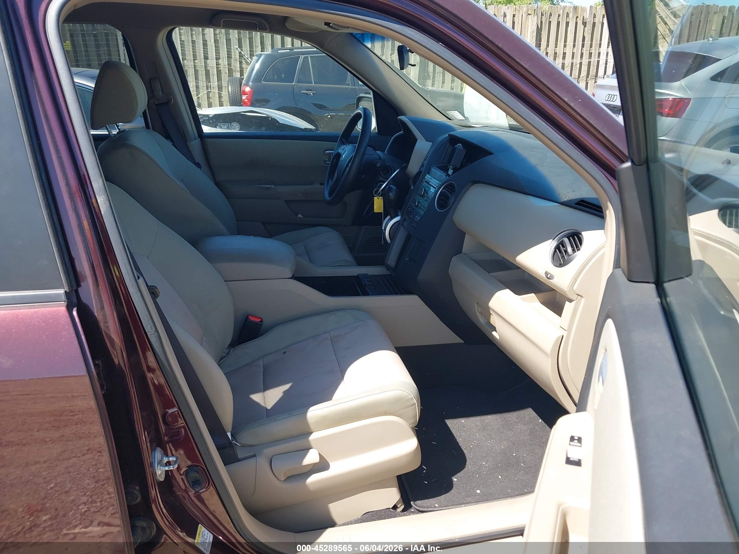 2009 Honda Pilot Ex Purple vin: 5FNYF48439B047716
