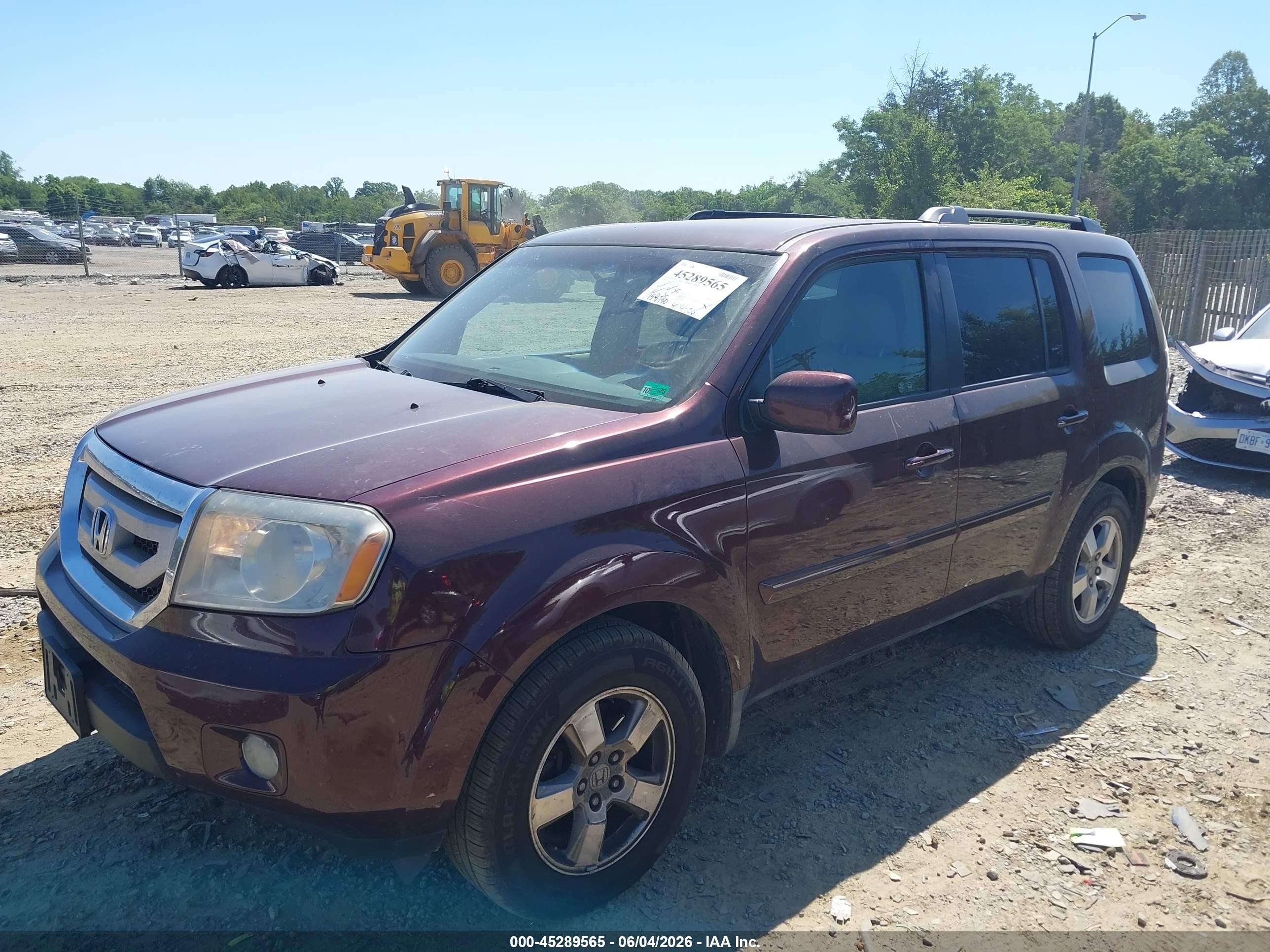 2009 Honda Pilot Ex Purple vin: 5FNYF48439B047716