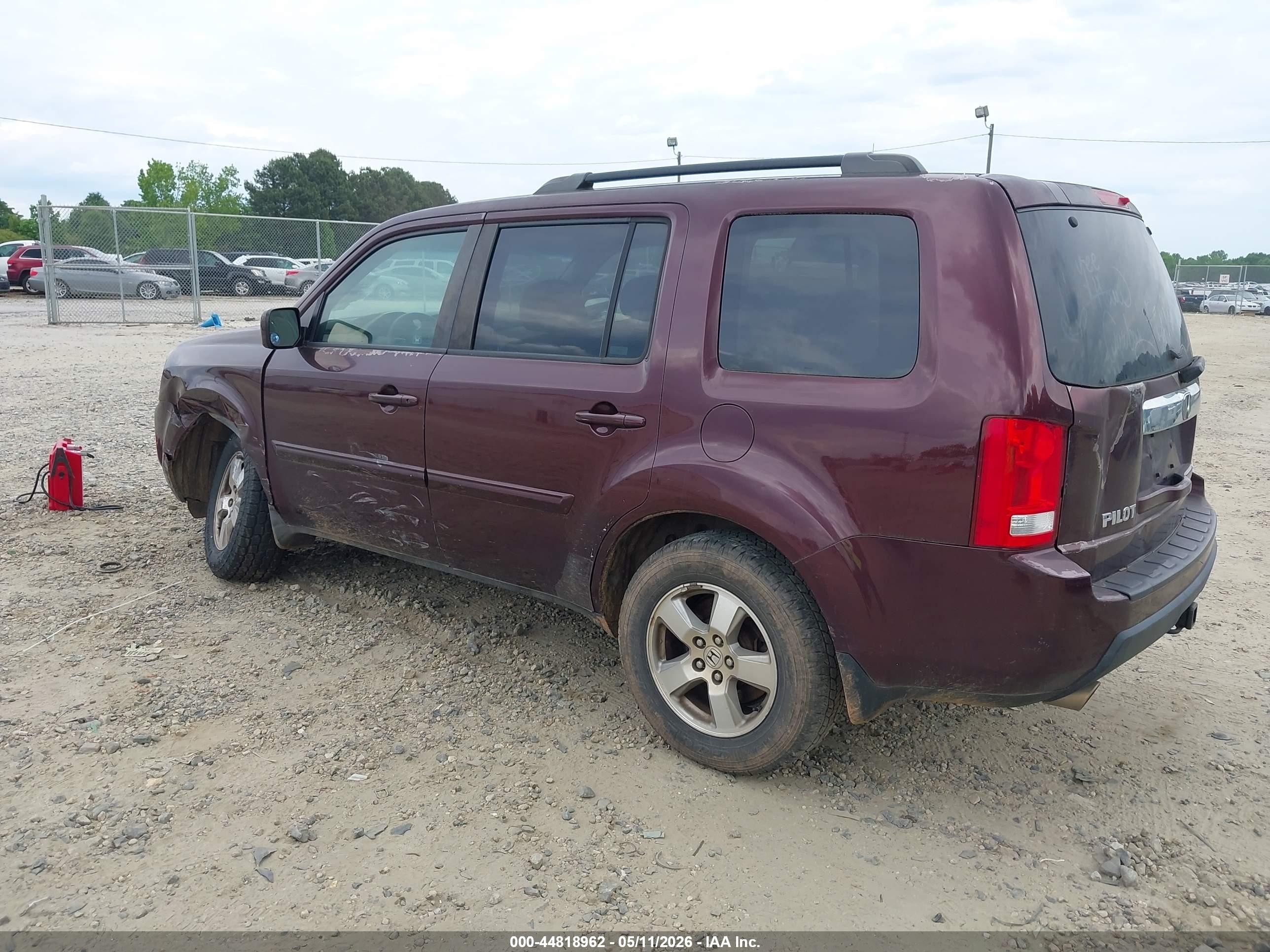 2009 Honda Pilot Ex Бордовый vin: 5FNYF48449B025577