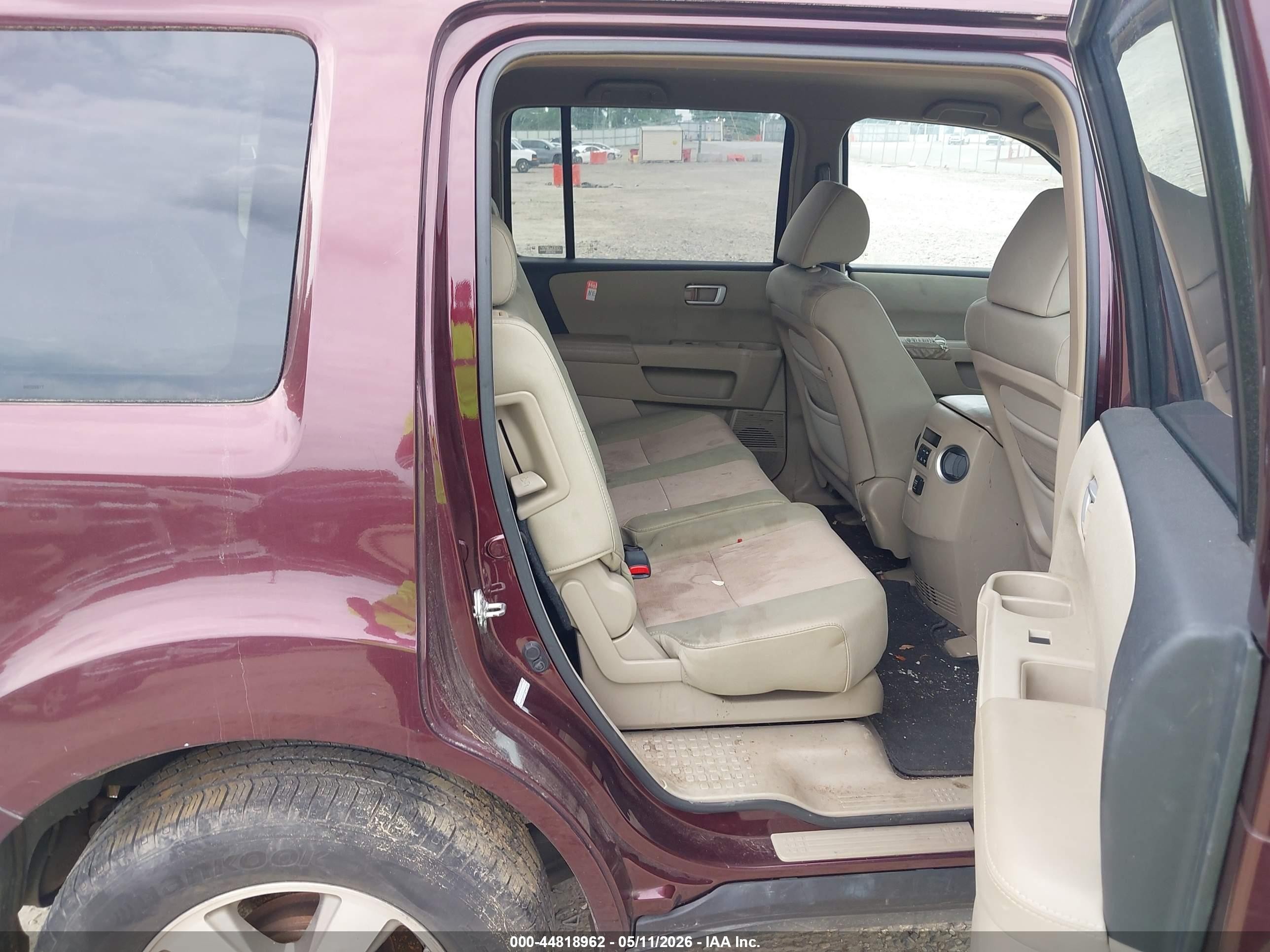 2009 Honda Pilot Ex Бордовый vin: 5FNYF48449B025577