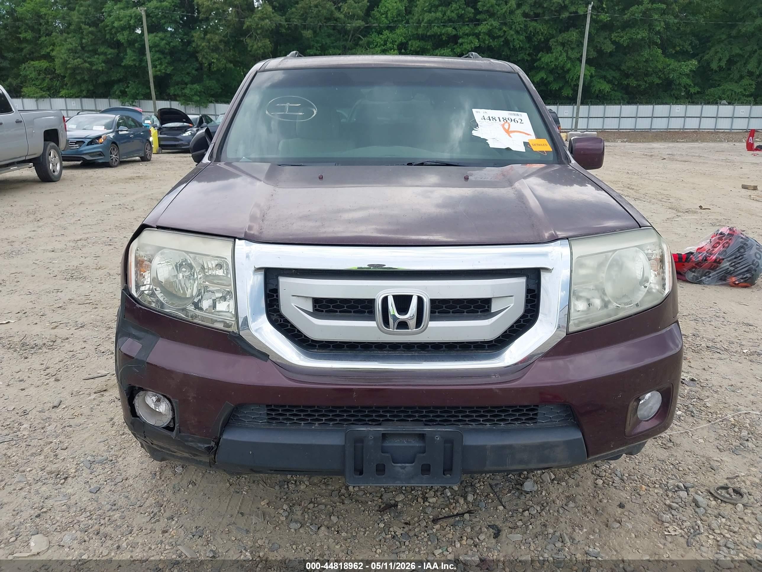 2009 Honda Pilot Ex Бордовый vin: 5FNYF48449B025577
