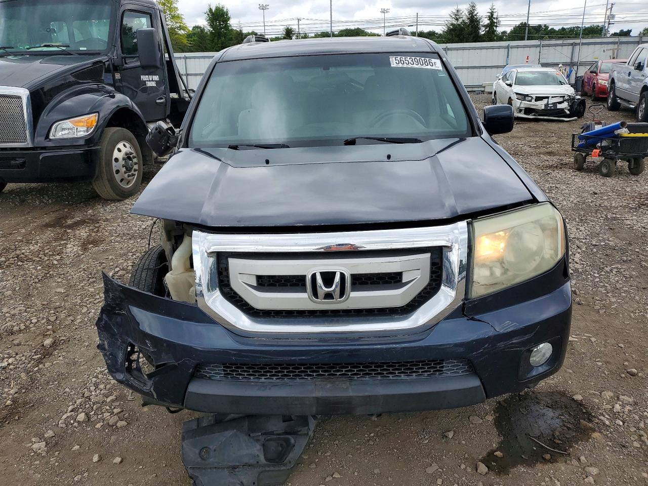 2009 Honda Pilot Ex Blue vin: 5FNYF48449B027572