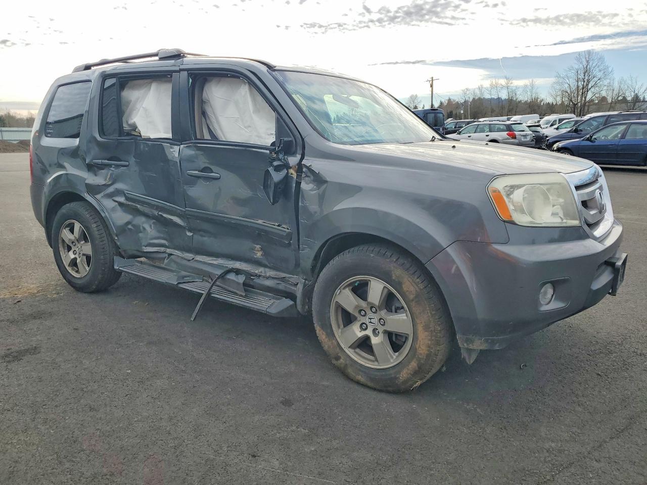 2009 Honda Pilot Ex Серый vin: 5FNYF48469B002365