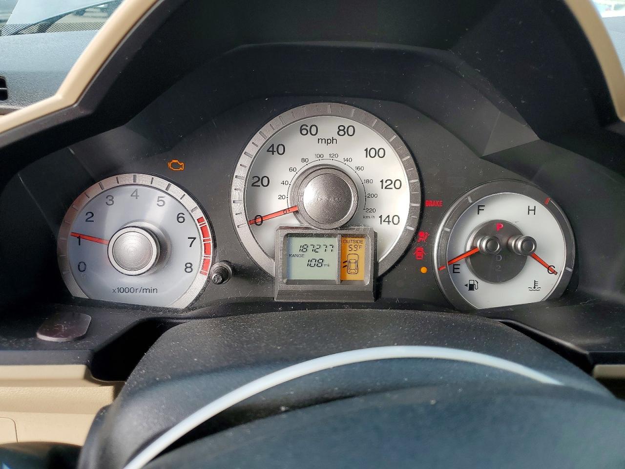 2009 Honda Pilot Ex Серый vin: 5FNYF48469B002365