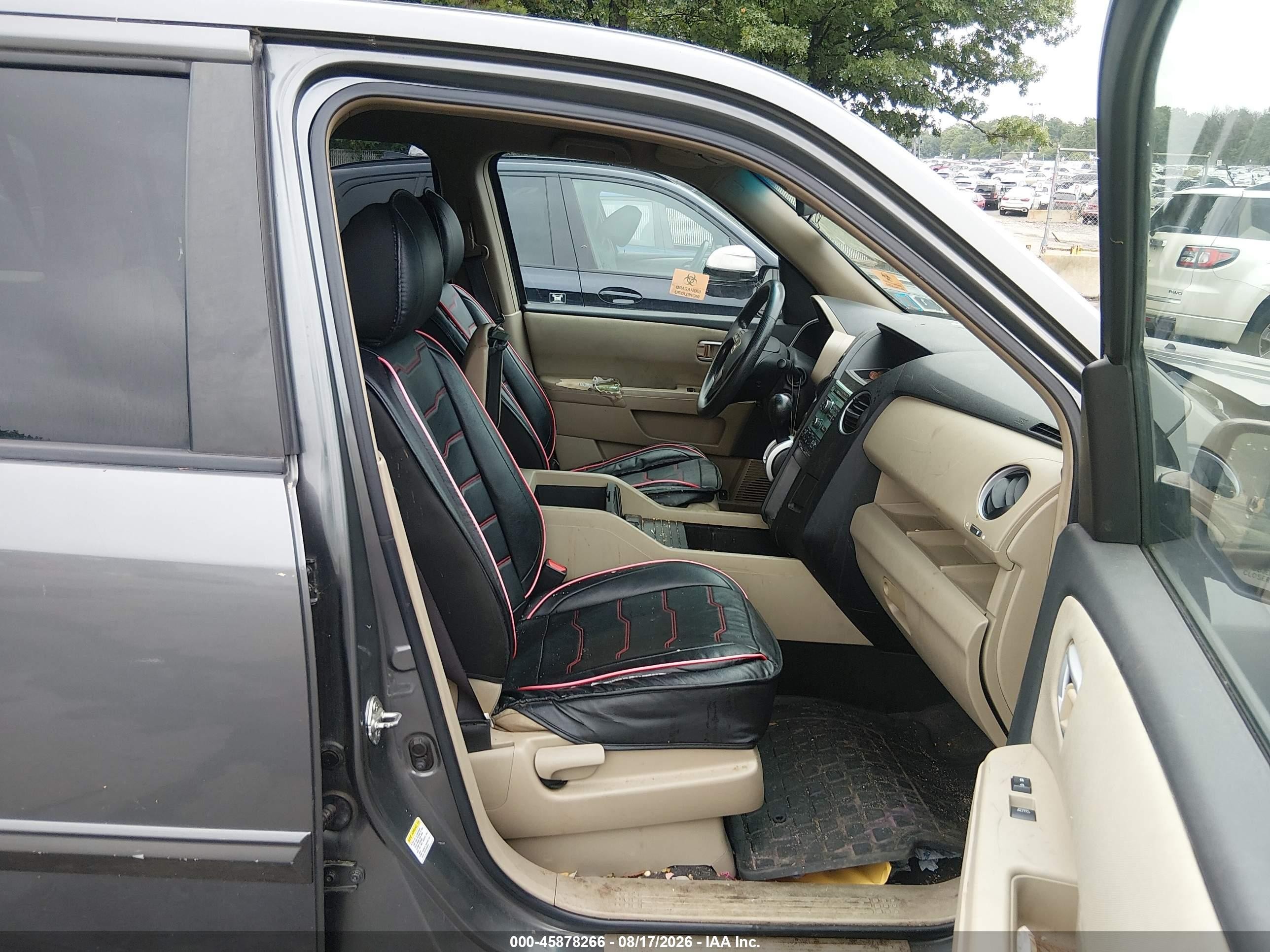 2009 Honda Pilot Ex Gray vin: 5FNYF48469B003435