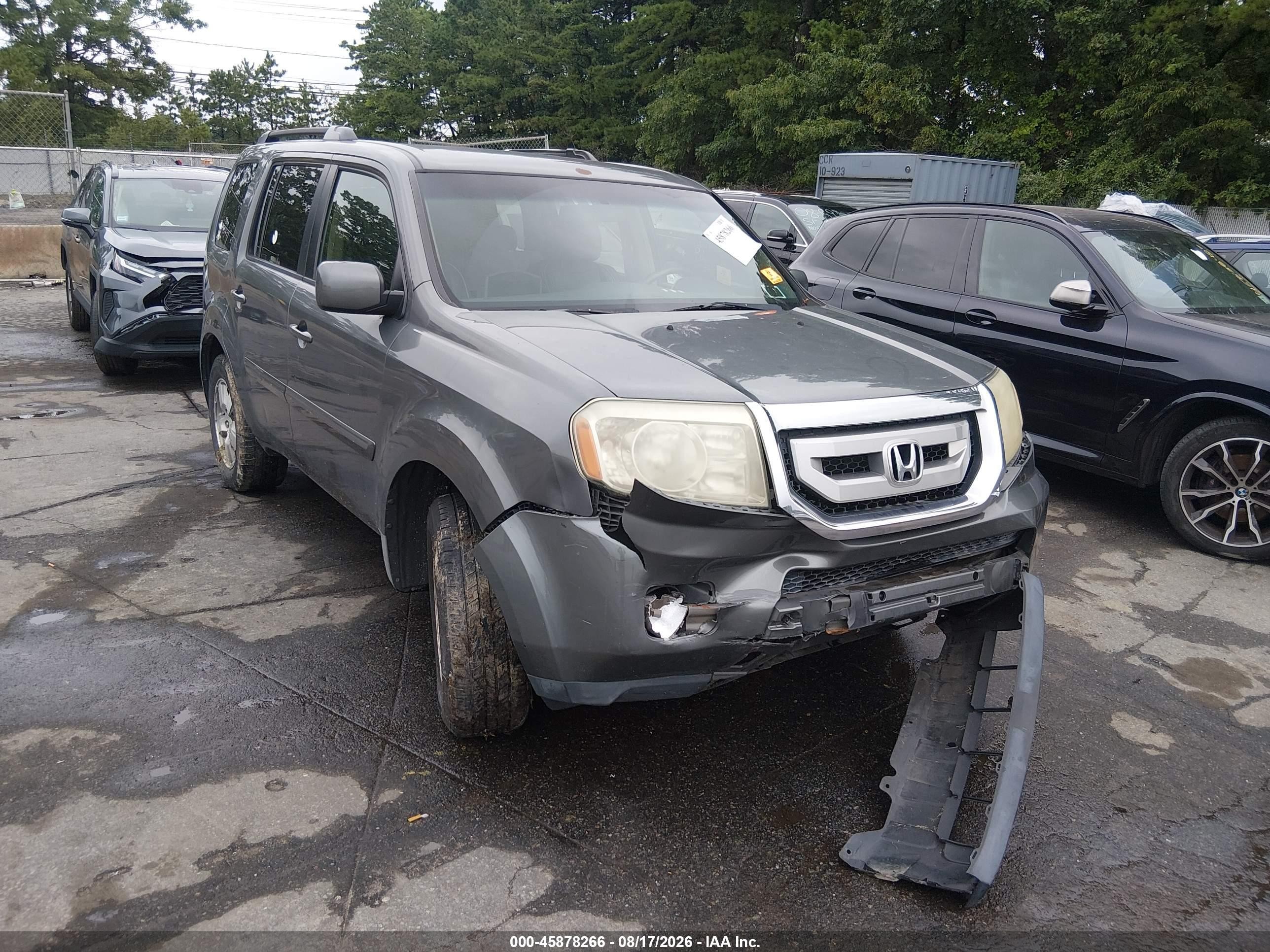 2009 Honda Pilot Ex Gray vin: 5FNYF48469B003435