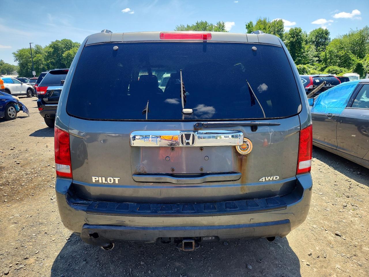 2009 Honda Pilot Ex Gray vin: 5FNYF48469B012152