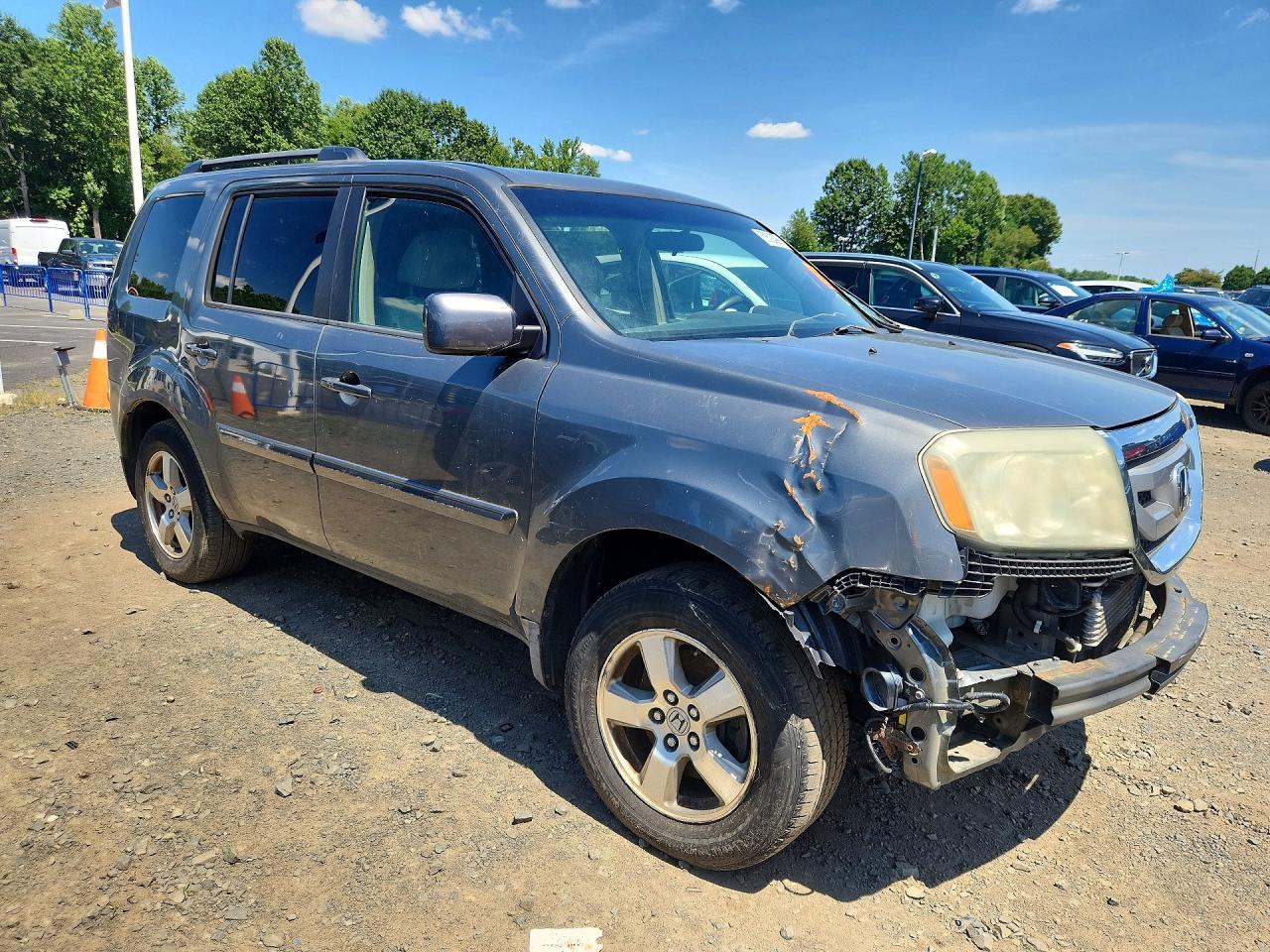 2009 Honda Pilot Ex Gray vin: 5FNYF48469B012152