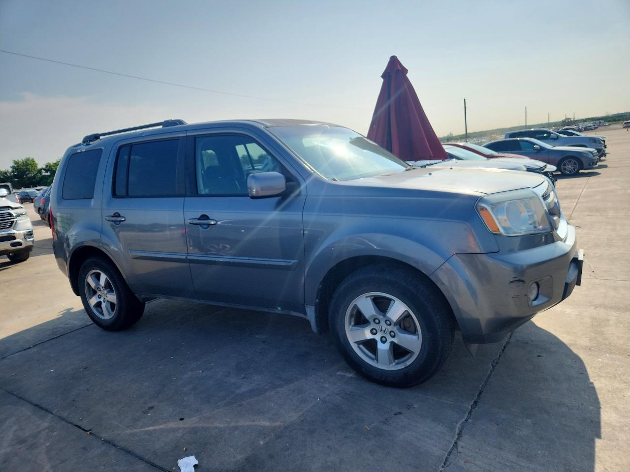 2009 Honda Pilot Ex Gray vin: 5FNYF48469B043269