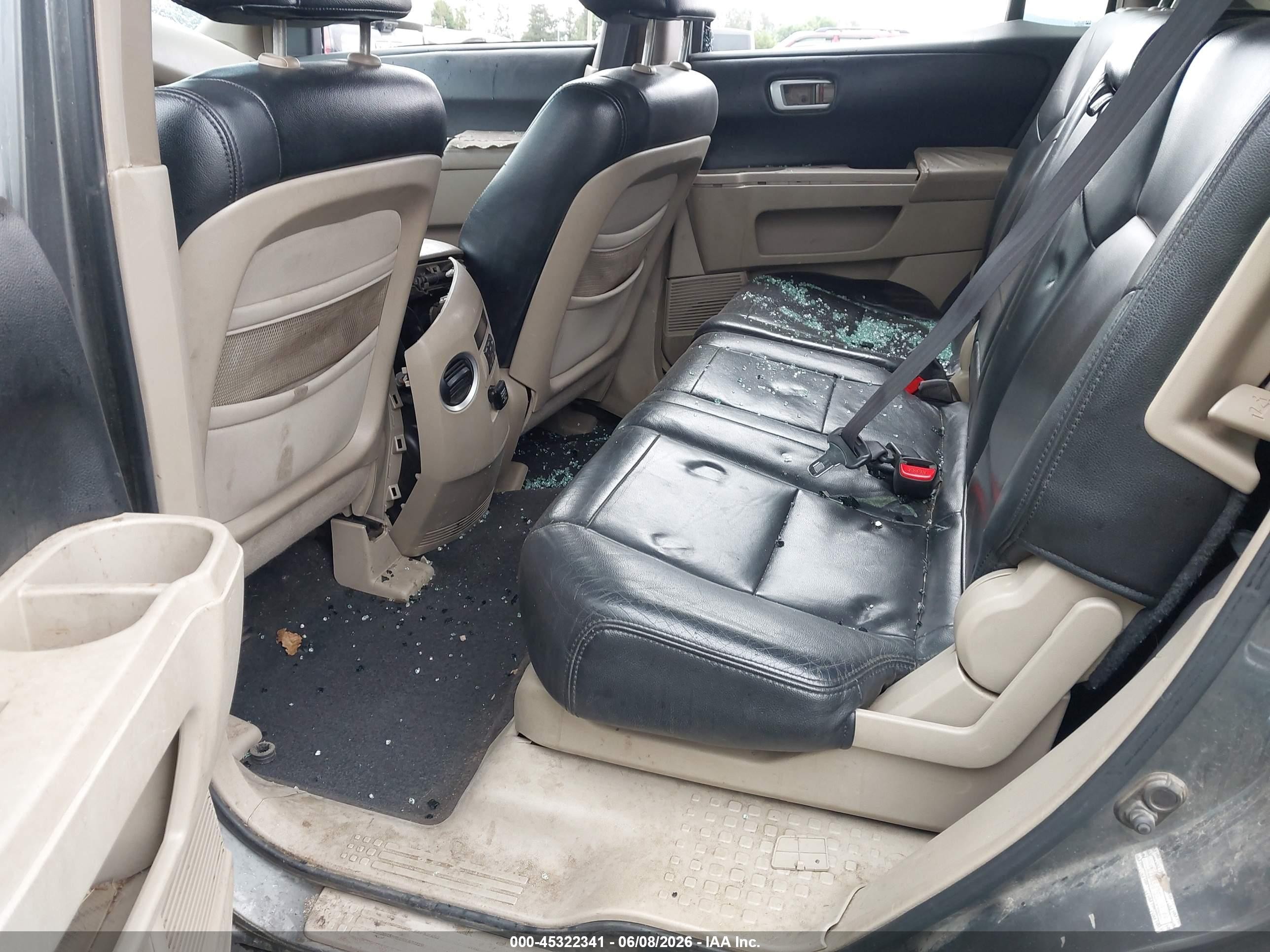 2009 Honda Pilot Ex Gray vin: 5FNYF48479B025265