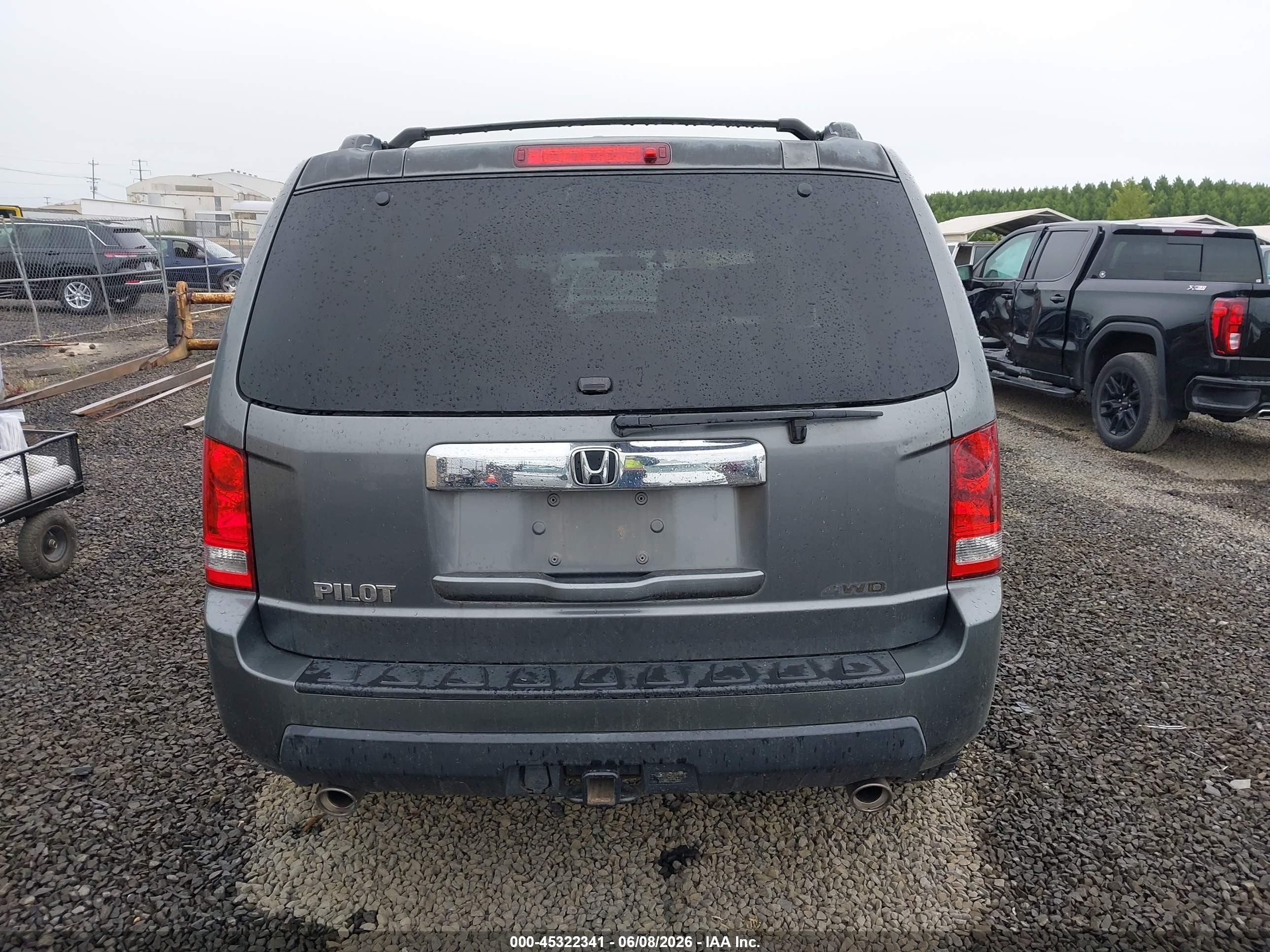 2009 Honda Pilot Ex Gray vin: 5FNYF48479B025265