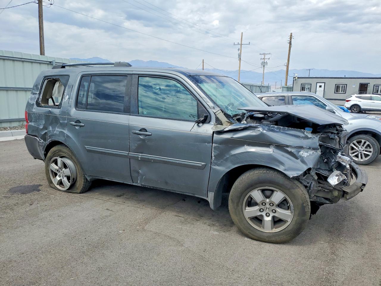 2009 Honda Pilot Ex Серый vin: 5FNYF48489B001394