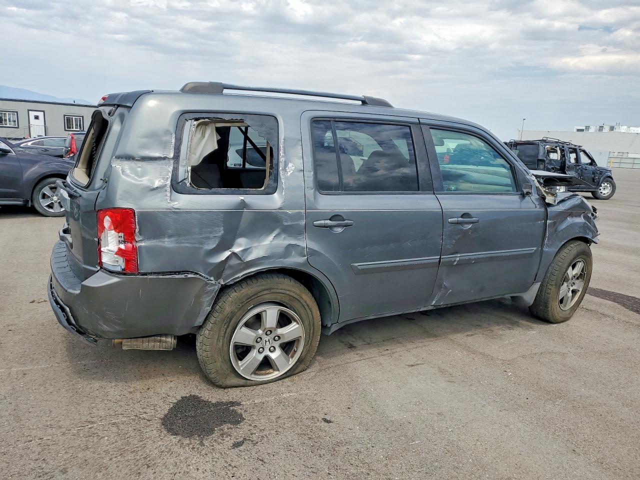 2009 Honda Pilot Ex Серый vin: 5FNYF48489B001394
