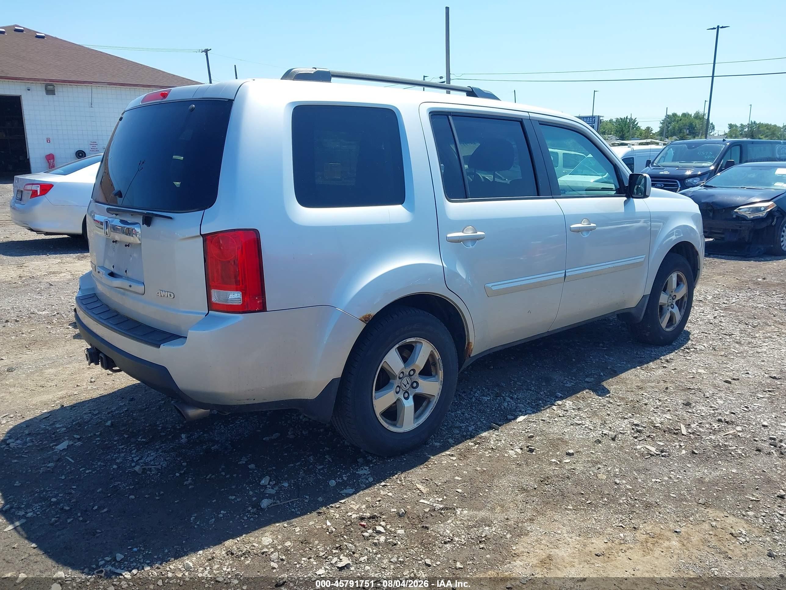 2009 Honda Pilot Ex Silver vin: 5FNYF48489B011519