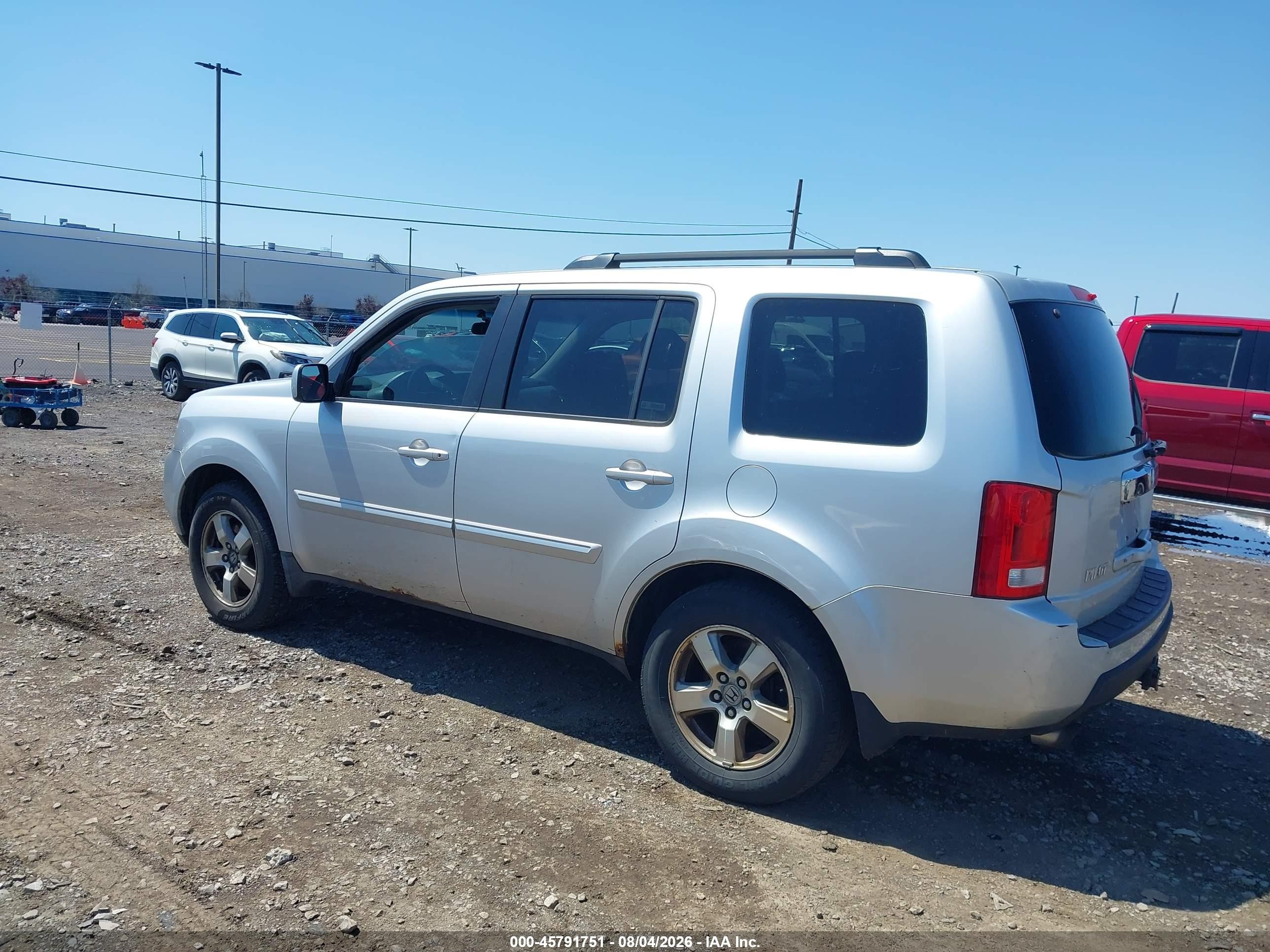 2009 Honda Pilot Ex Silver vin: 5FNYF48489B011519