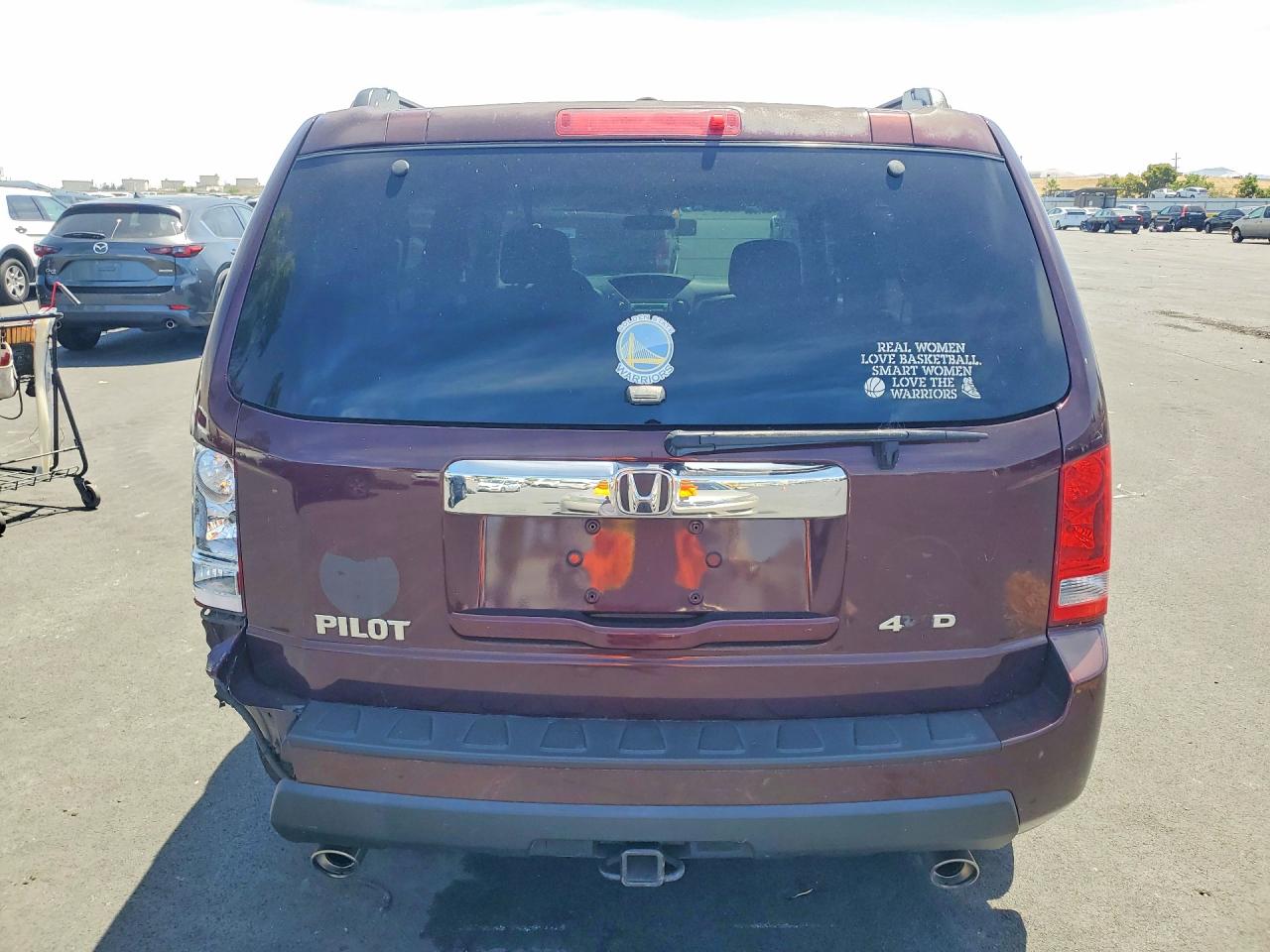 2009 Honda Pilot Ex Burgundy vin: 5FNYF48499B043007